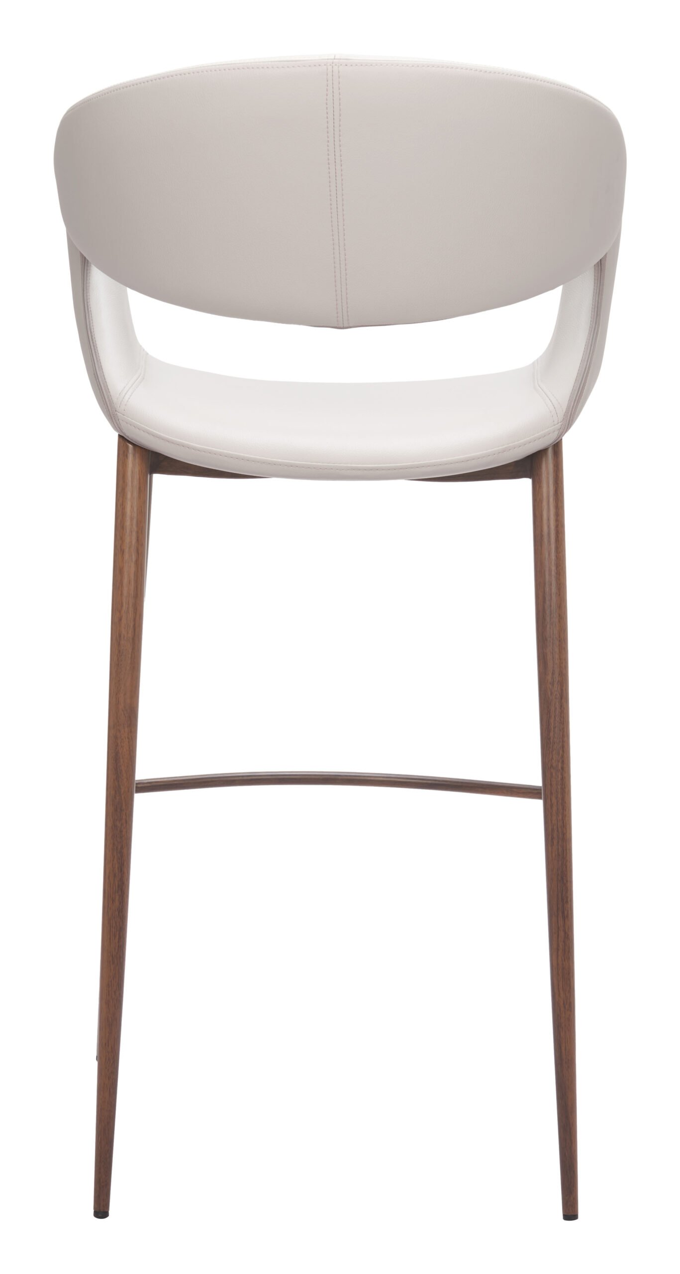 Limay Barstool Beige & Walnut - Image 4