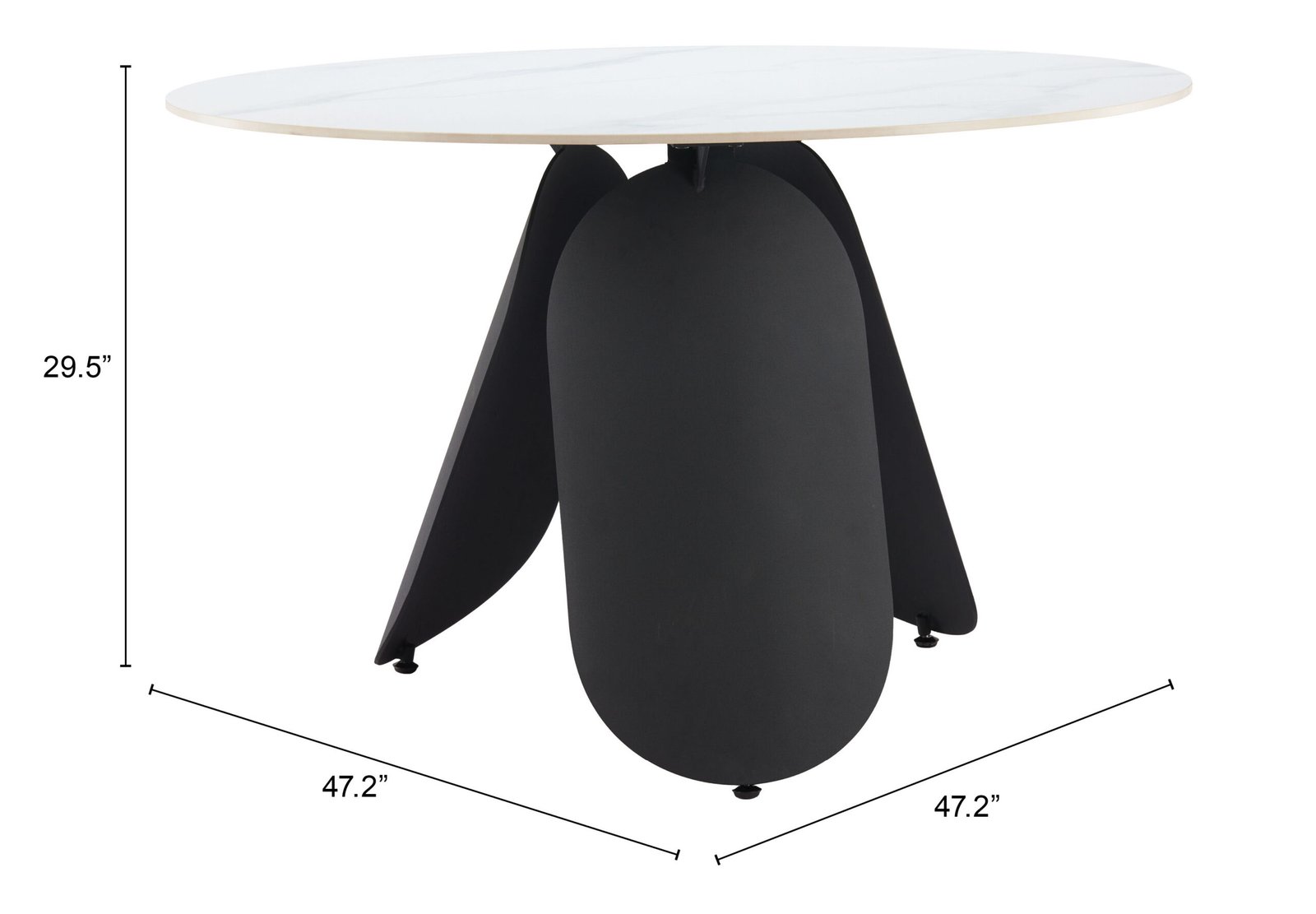 Toru Dining Table White - Image 10