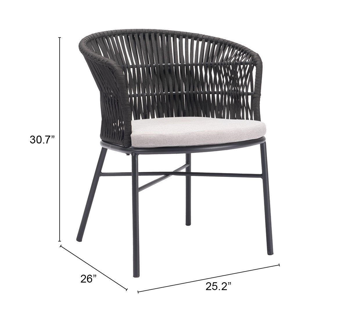 Freycinet Dining Chair (Set of 2) Black - Image 11