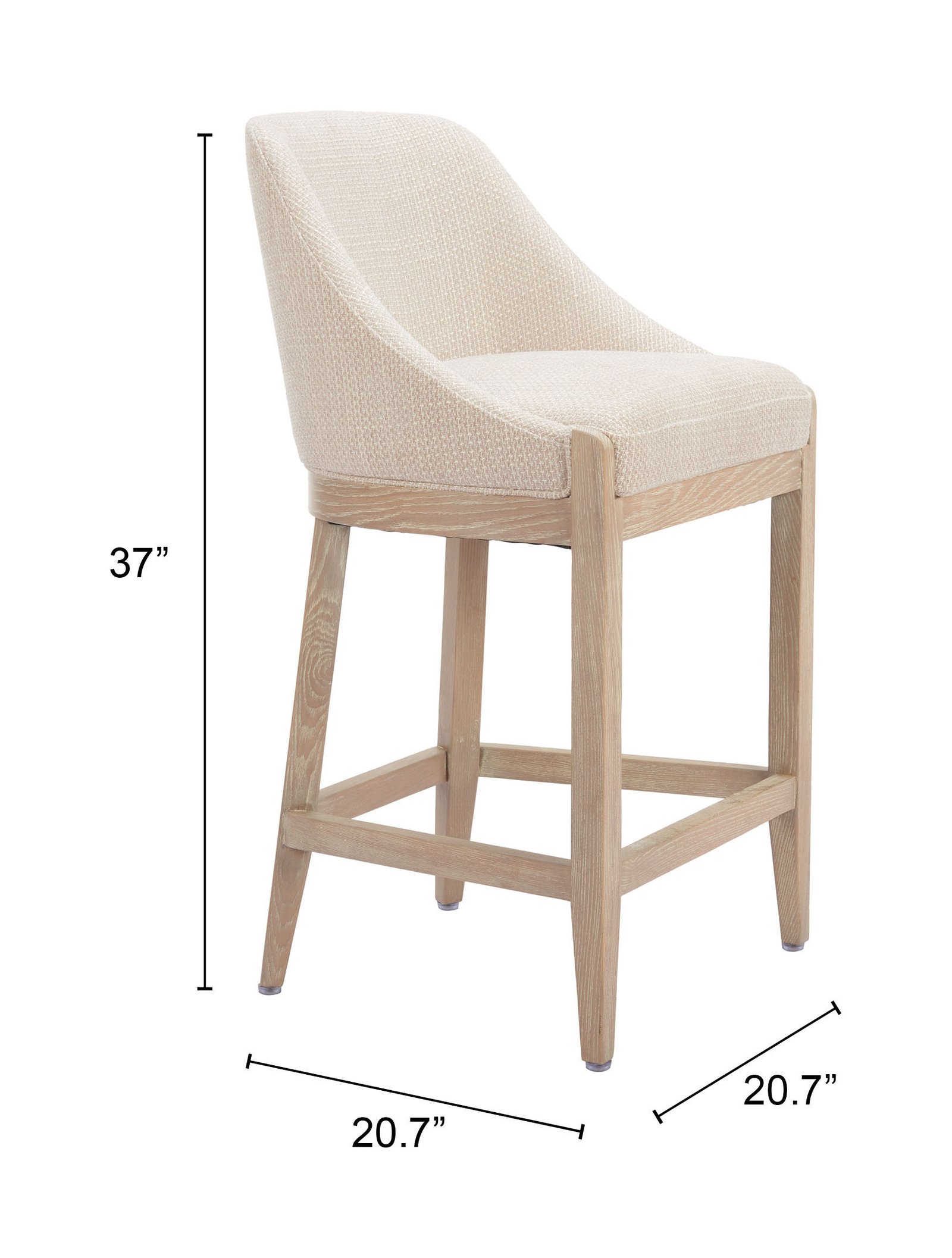 Calmo Counter Stool Beige - Image 8