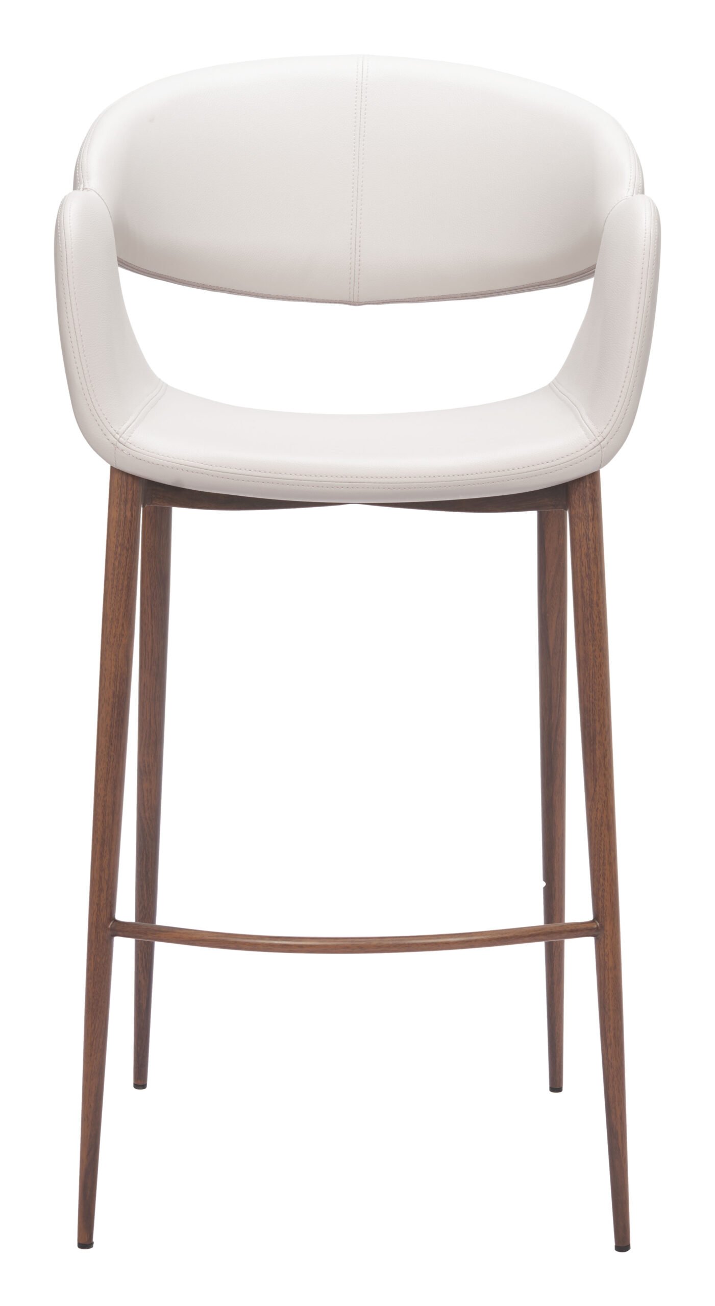Limay Barstool Beige & Walnut - Image 3