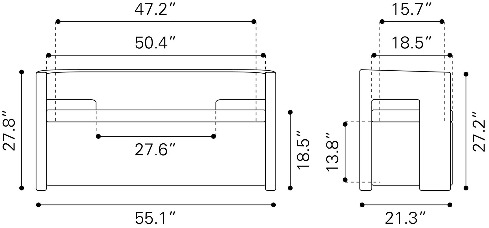 Papua Storage Bench Gray - Image 9