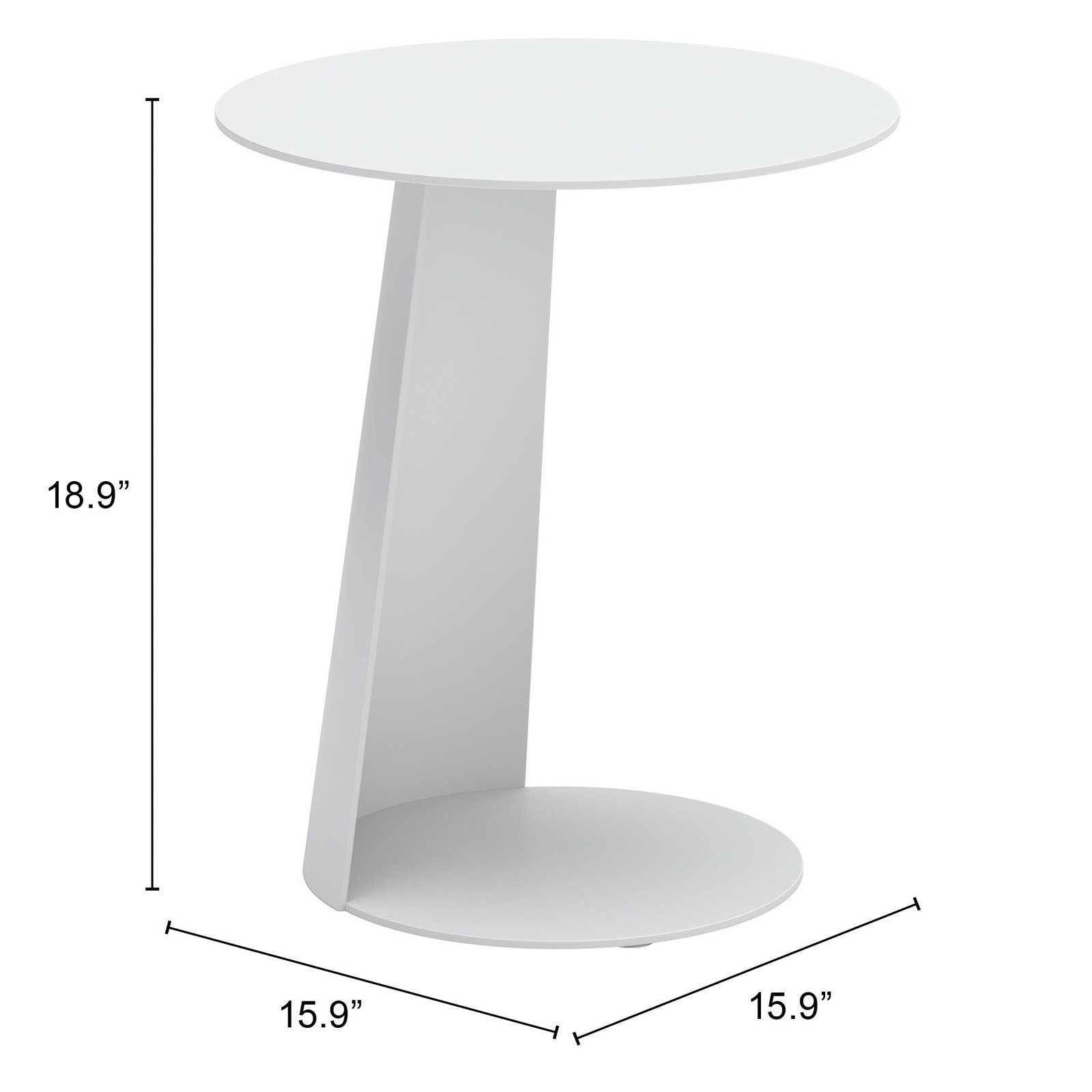 Sunny Isles Side Table White - Image 17