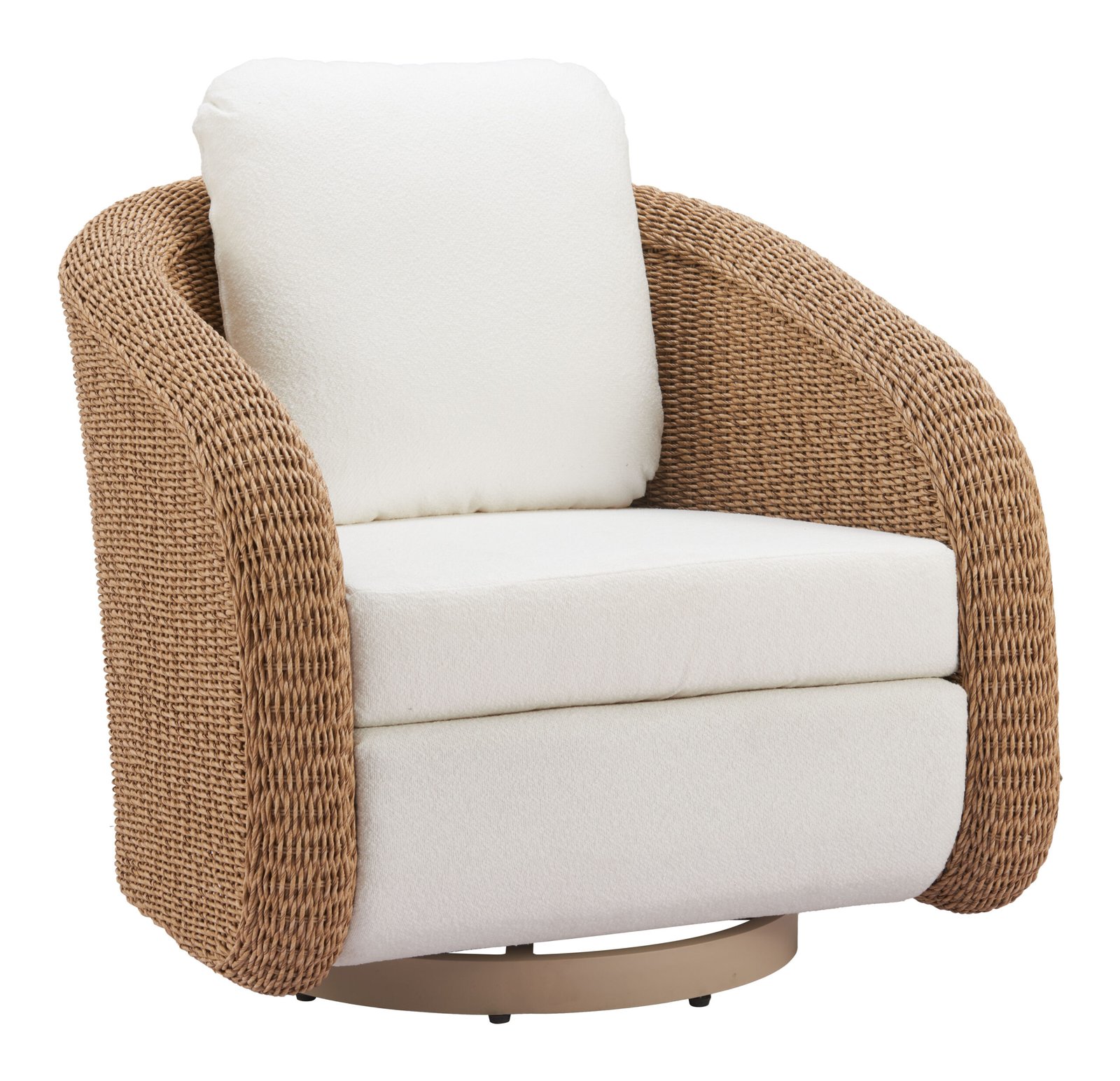 Solara Swivel Chair Ivory - Image 8