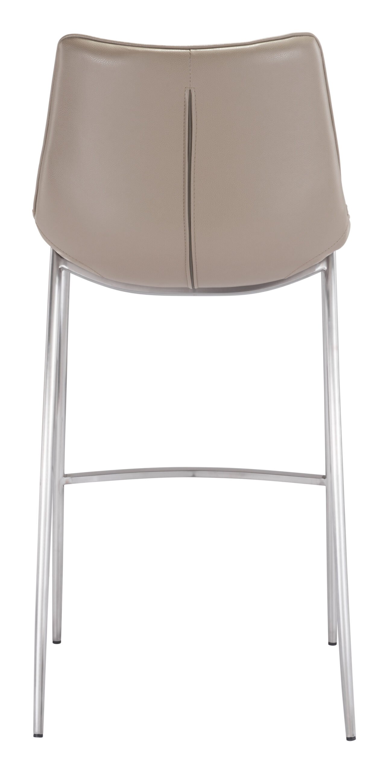 Magnus Barstool (Set of 2) Brown & Silver - Image 6