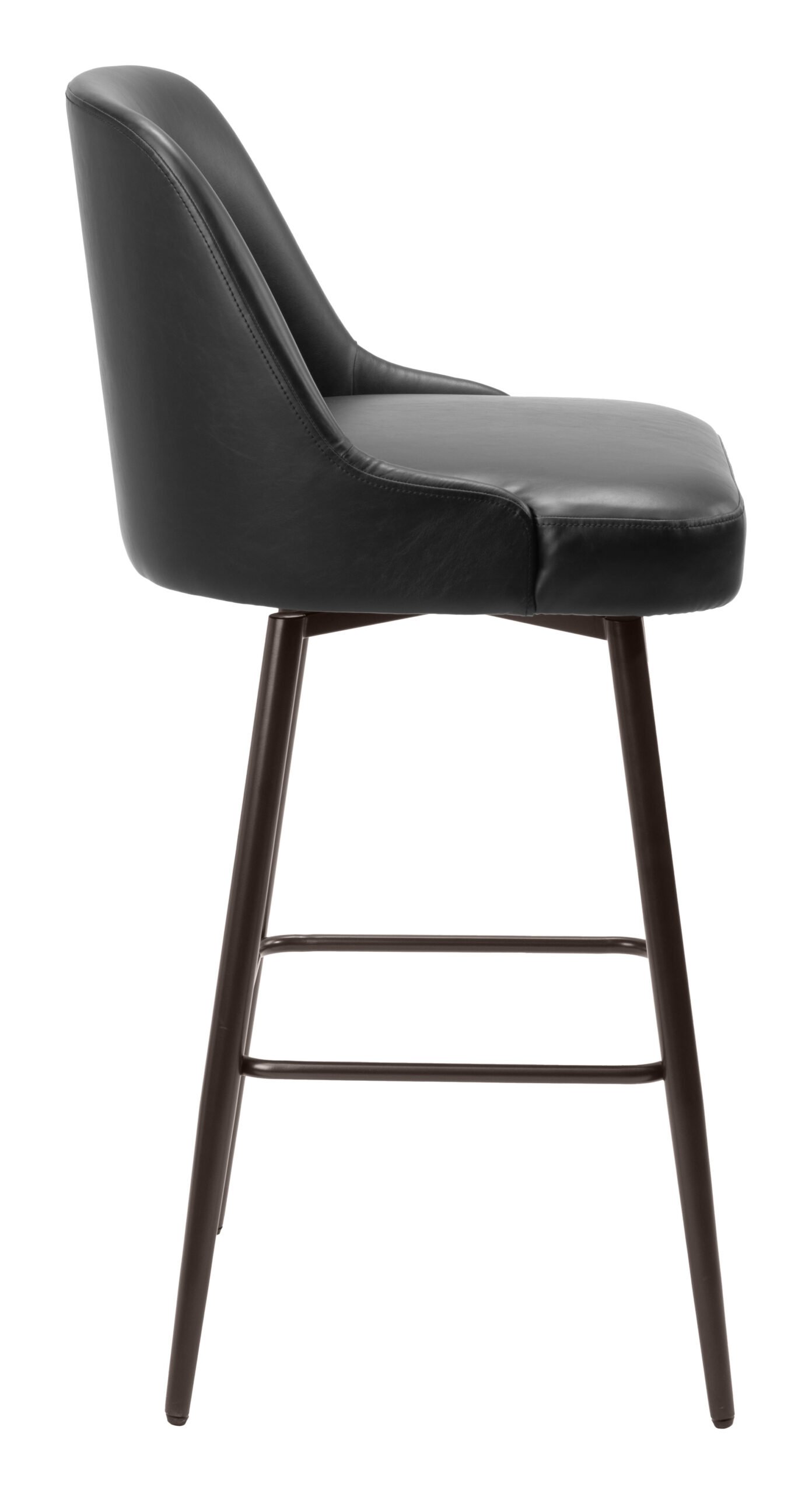 Keppel Swivel Barstool Black & Bronze - Image 3