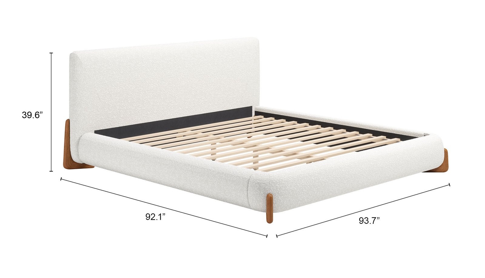 Baris King Bed Ivory - Image 8
