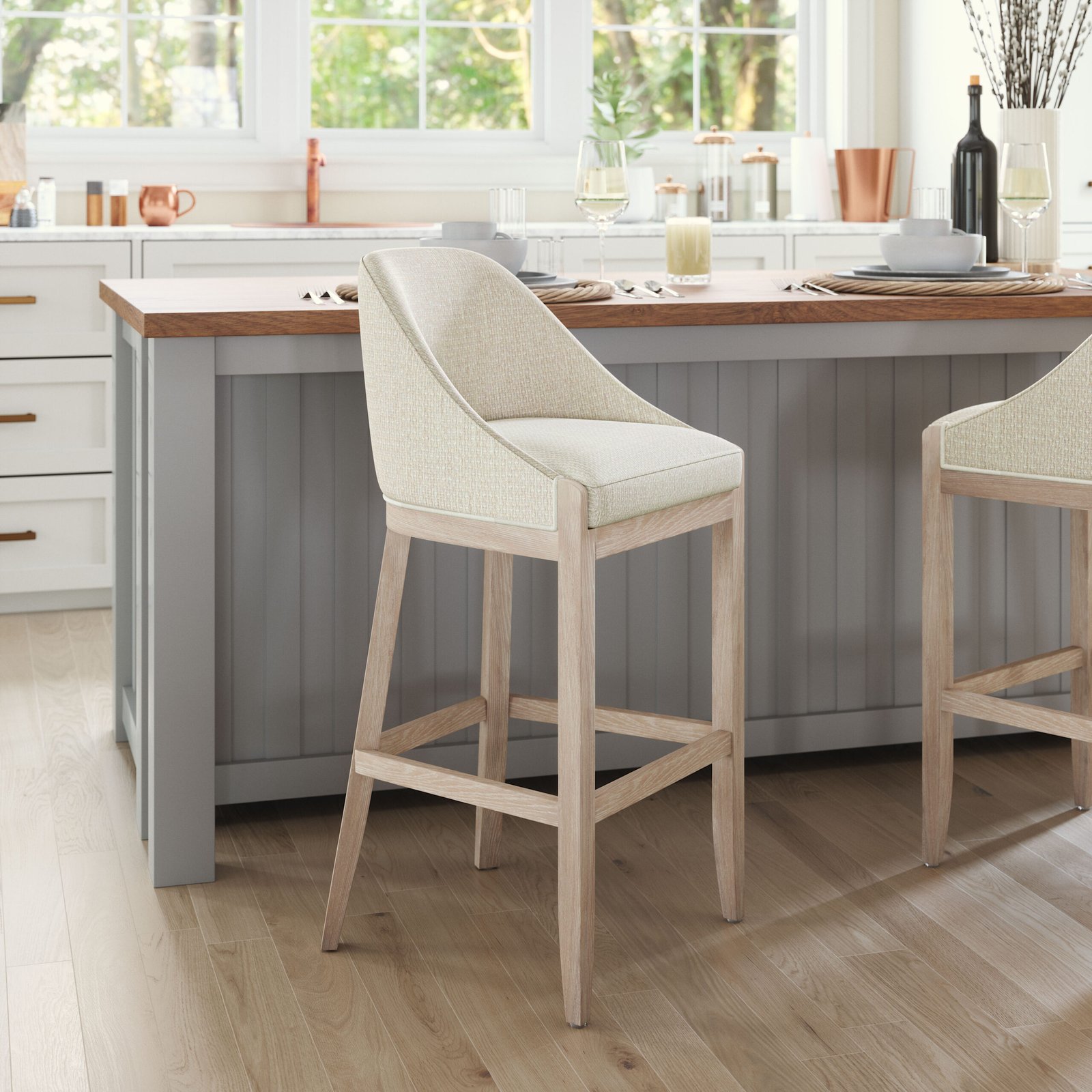 Calmo Barstool Beige