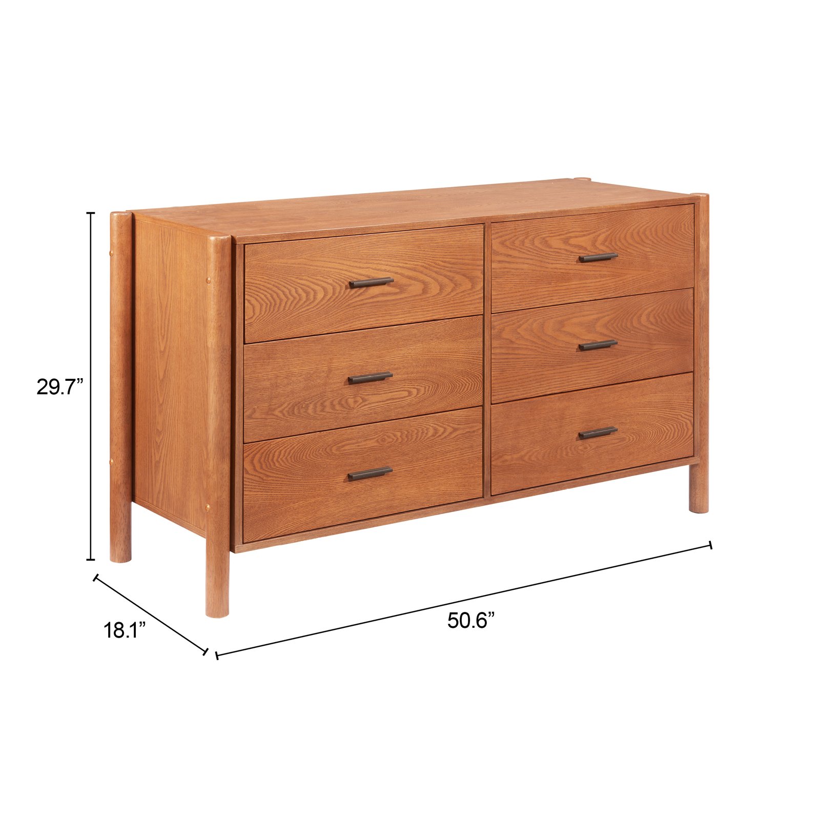 Beleza Dresser Walnut - Image 9