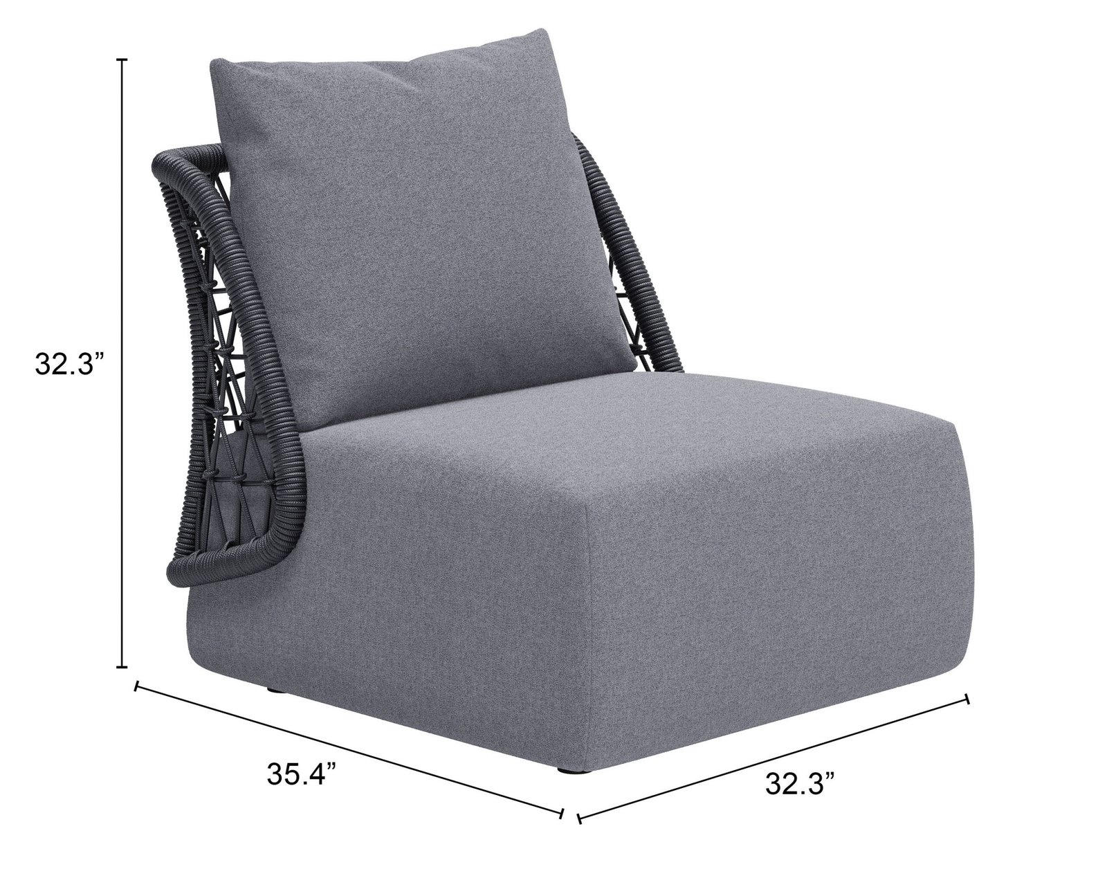 Mekan Accent Chair Gray - Image 12