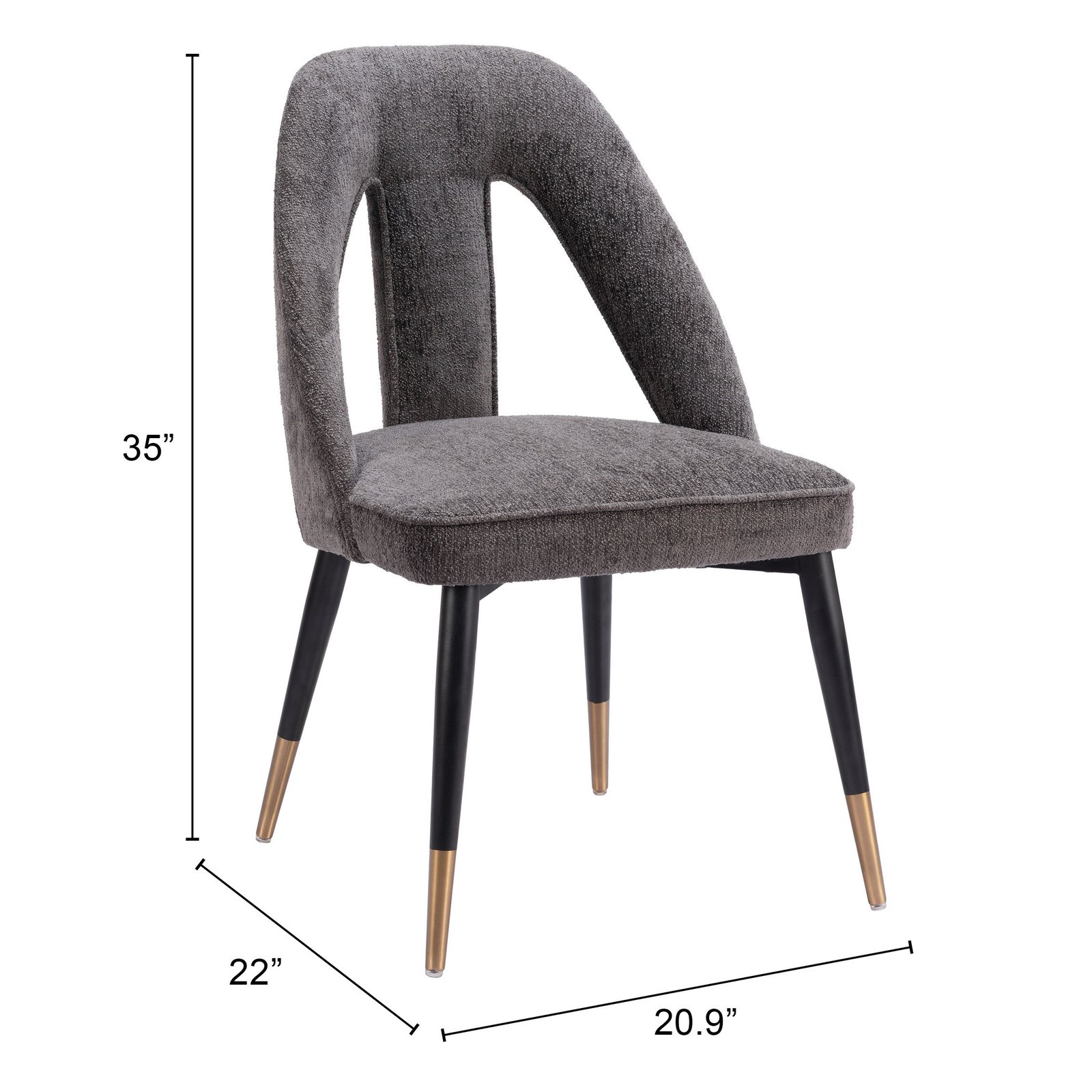 Artus Dining Chair Gray - Image 12