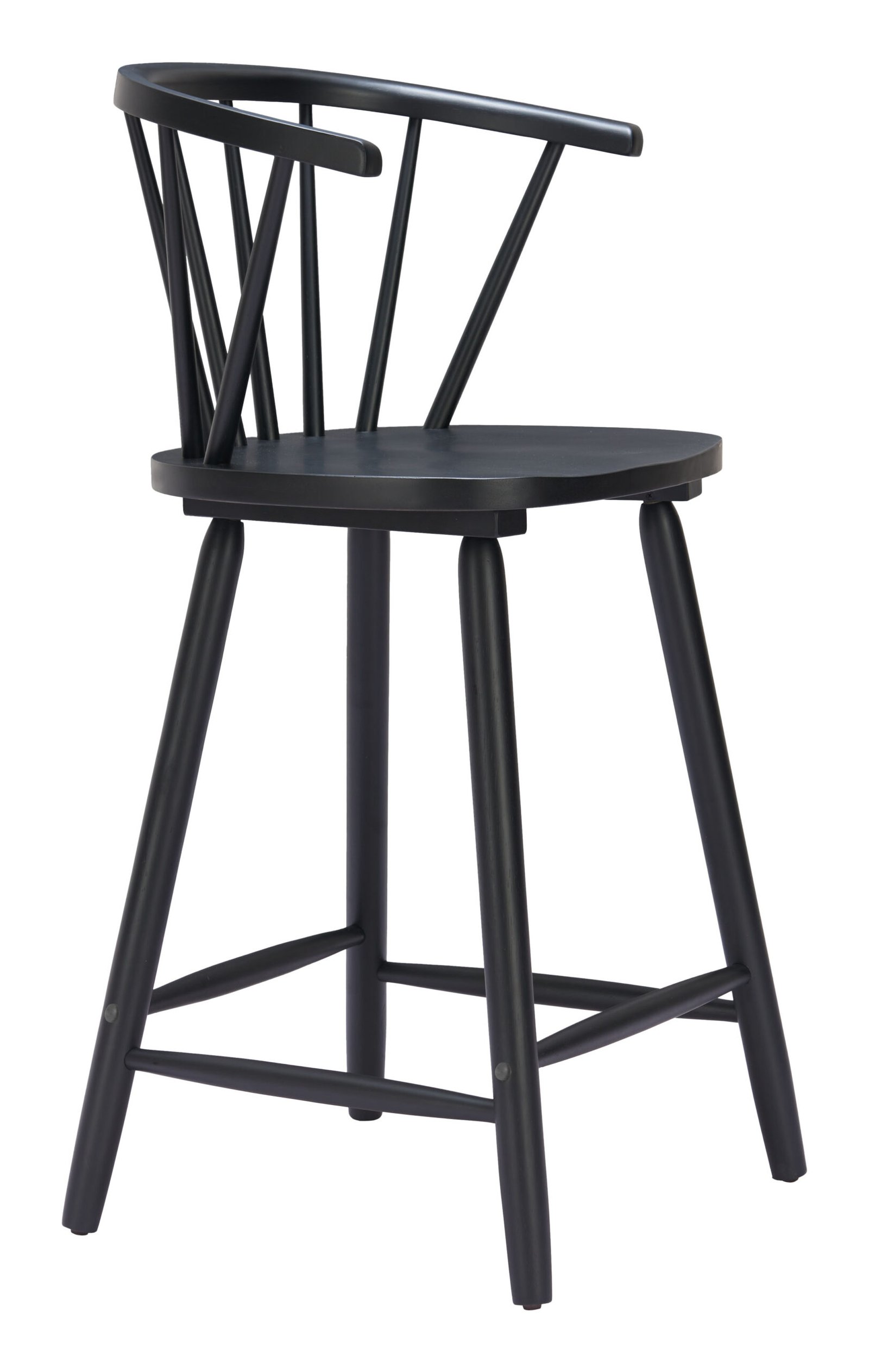 Stenger Counter Stool (Set of 2) Black - Image 6