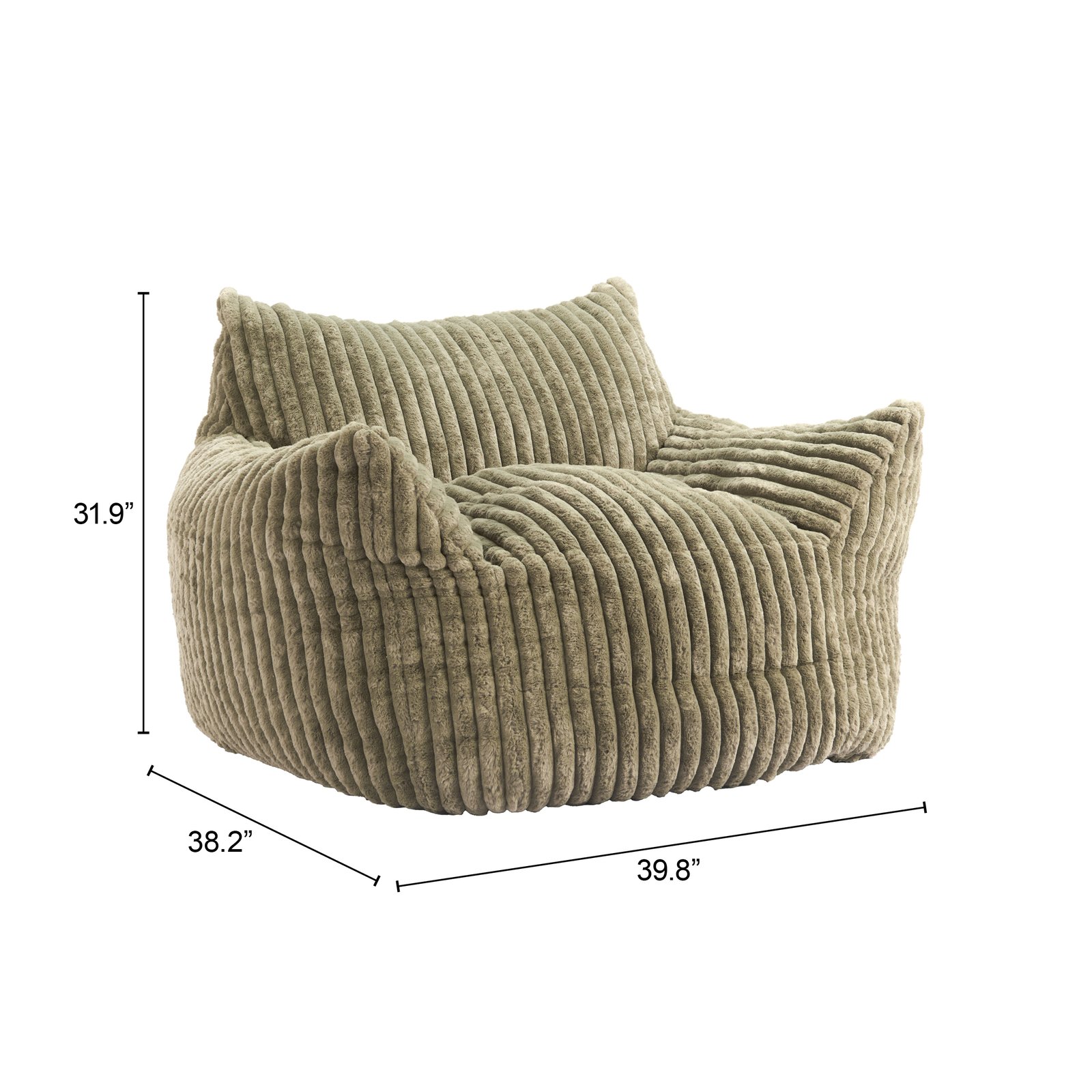 Calin Armchair Green - Image 9