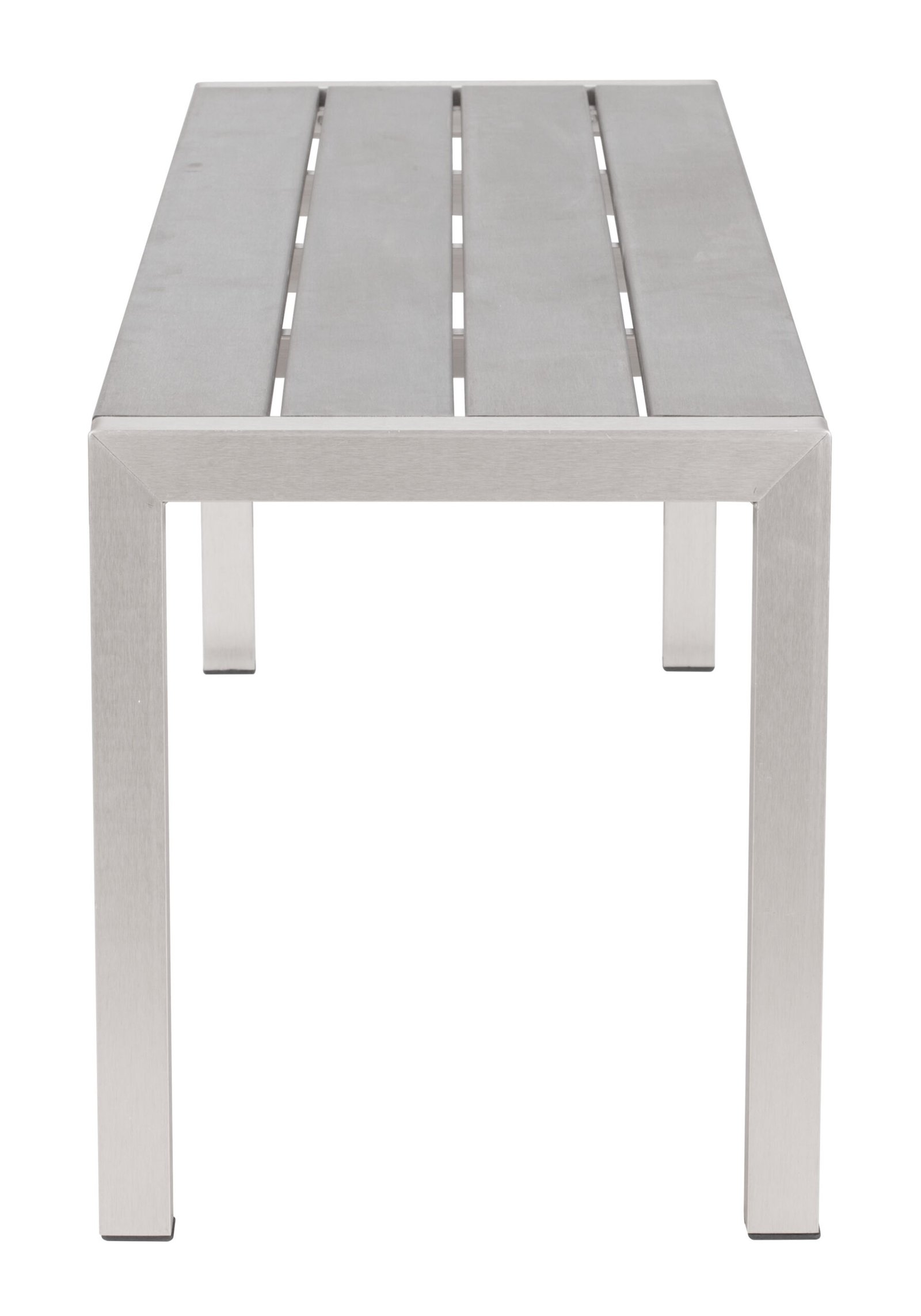 Metropolitan Double Bench Gray & Silver - Image 3