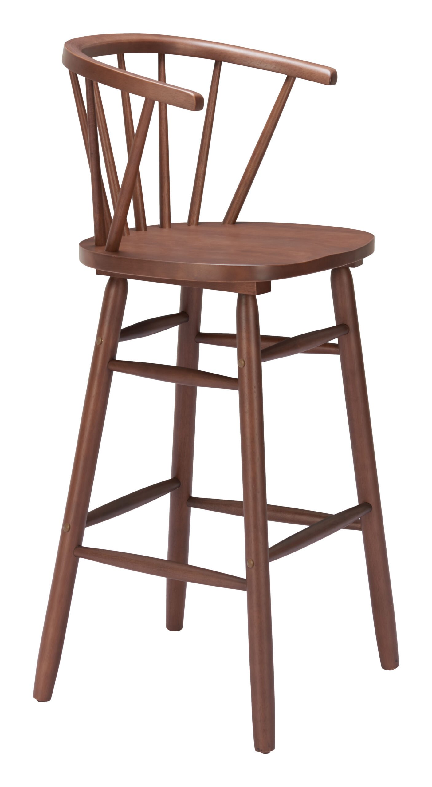 Stenger Barstool (Set of 2) Walnut - Image 6