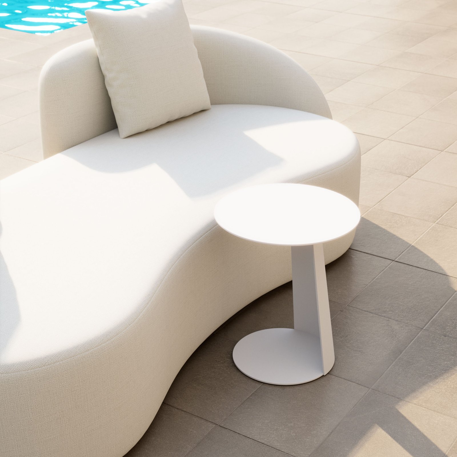 Sunny Isles Side Table White - Image 2
