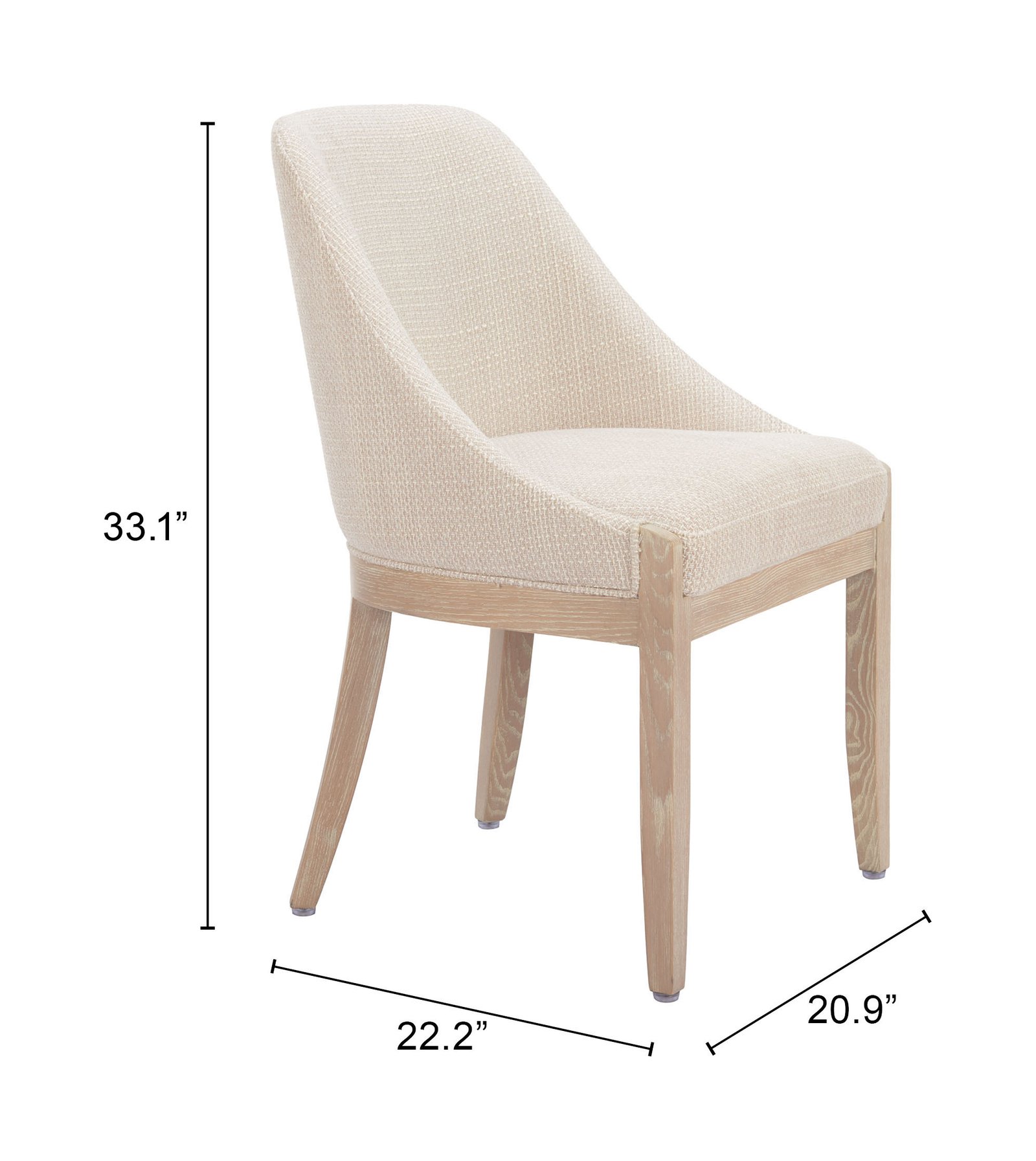 Calmo Dining Chair Beige - Image 8