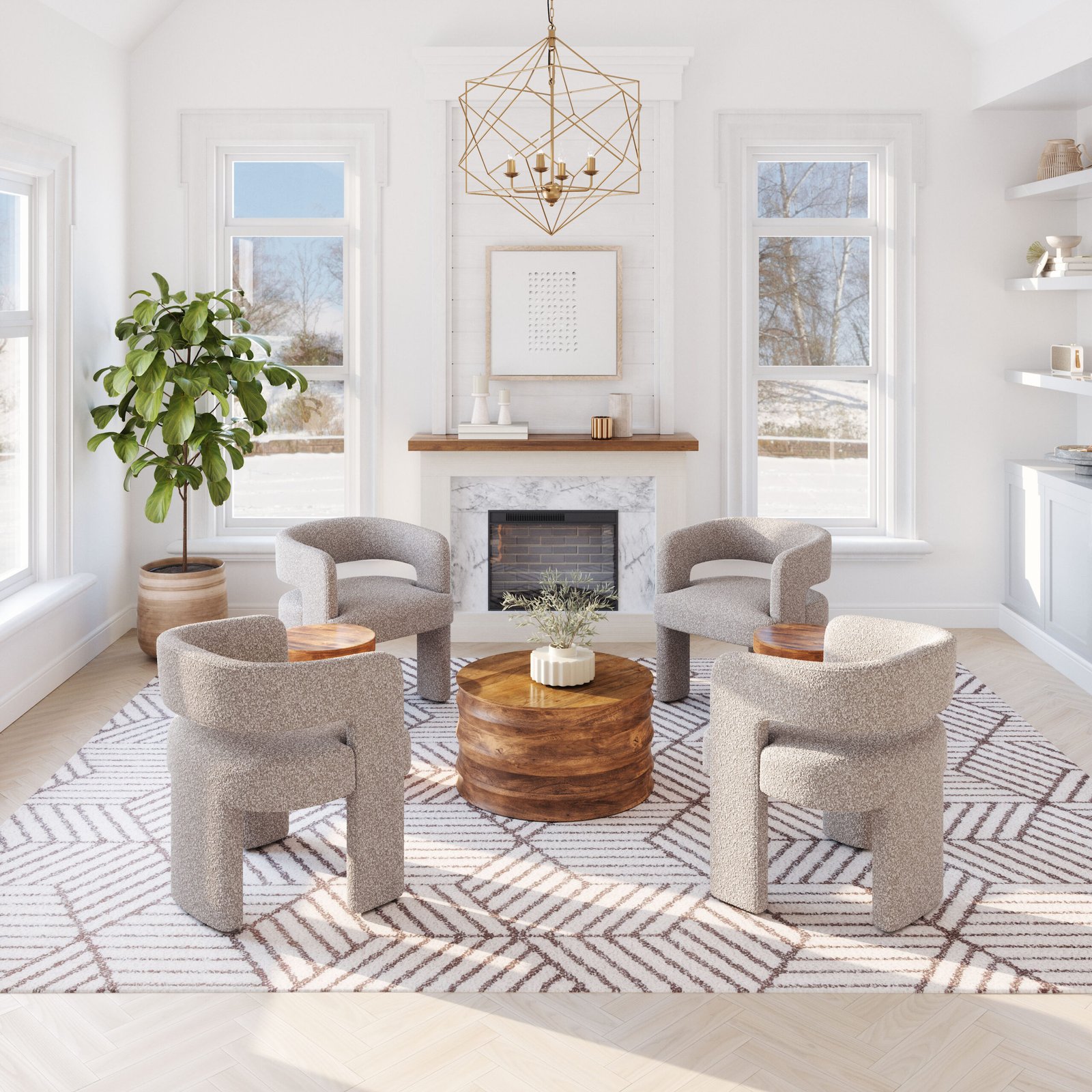 Java Accent Chair Sandy Beige - Image 4