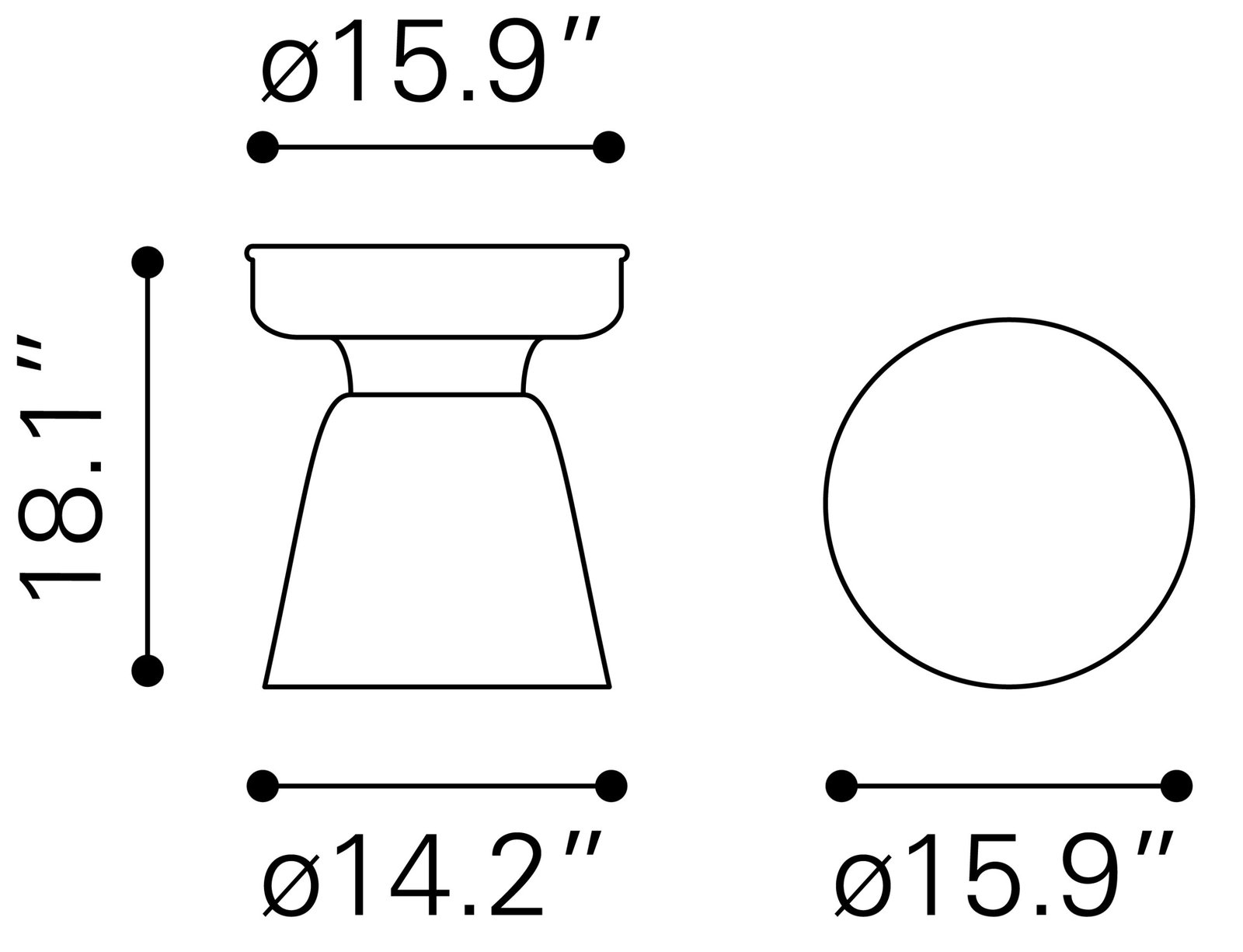 Sage Side Table Black - Image 10
