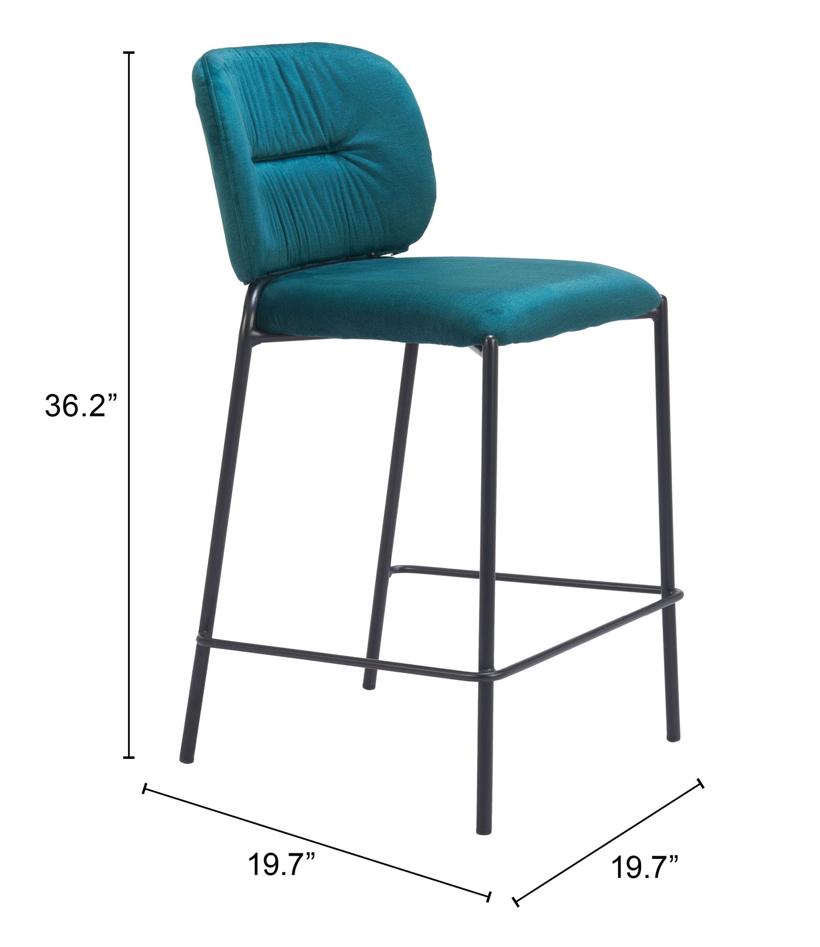 Plat Counter Stool (Set of 2) Green - Image 8