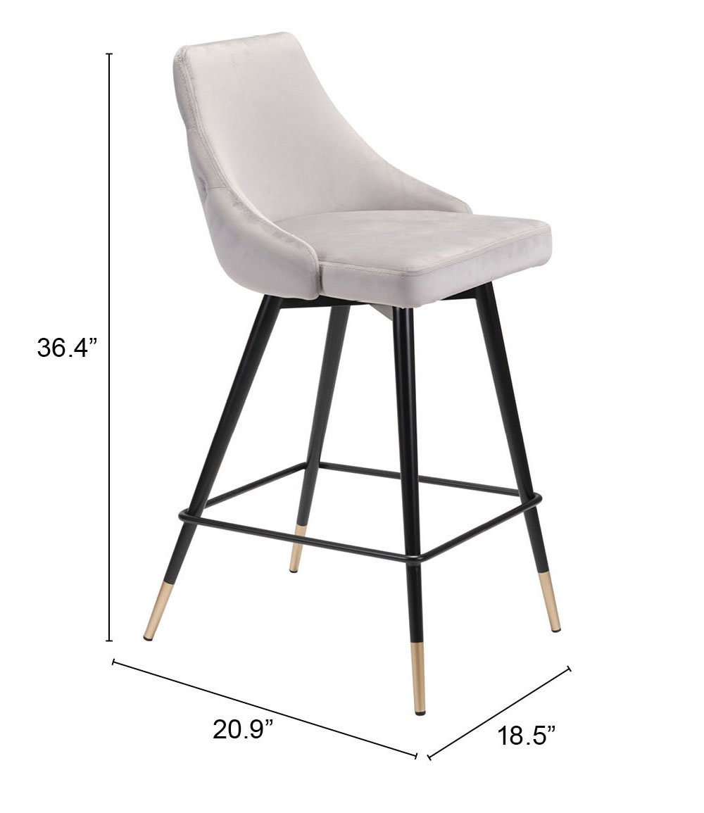 Piccolo Counter Stool Gray - Image 9