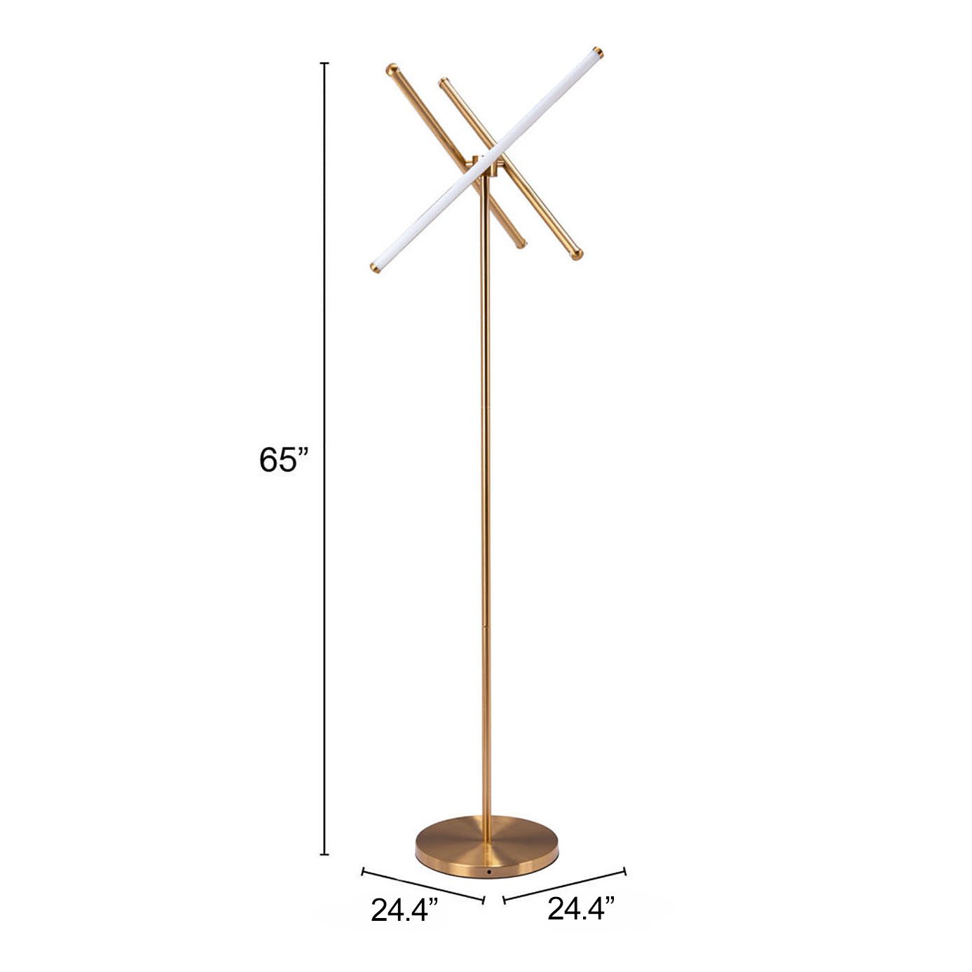 Garza Floor Lamp Brass - Image 11