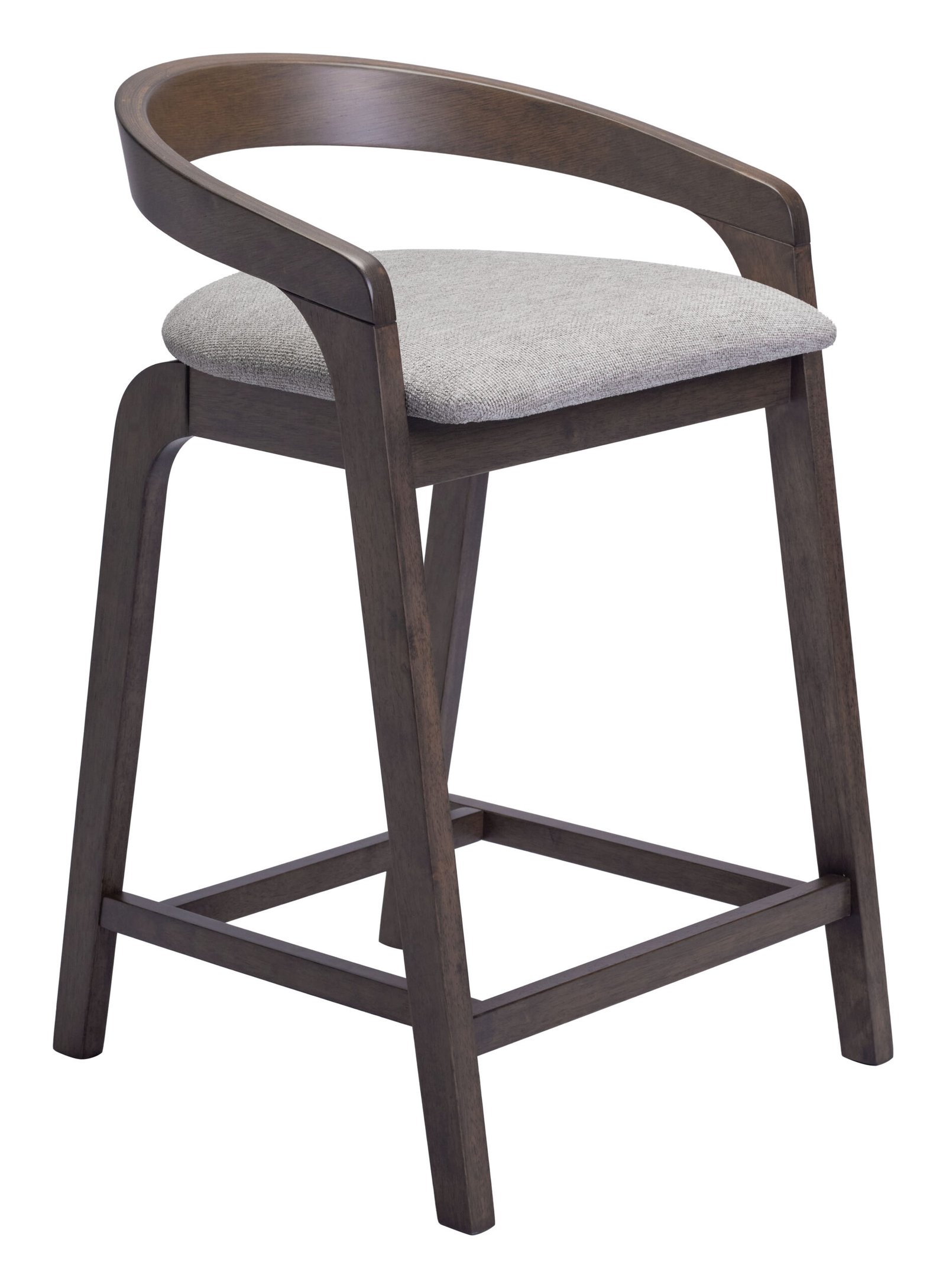 Troy Counter Stool (Set of 2) Dove Gray & Espresso - Image 6