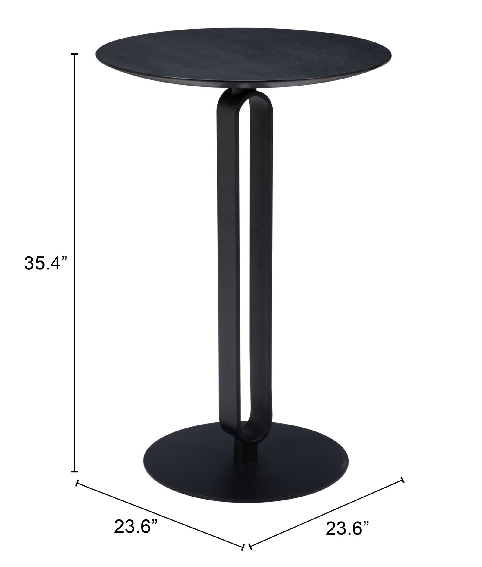 Derry Counter Table Black - Image 9
