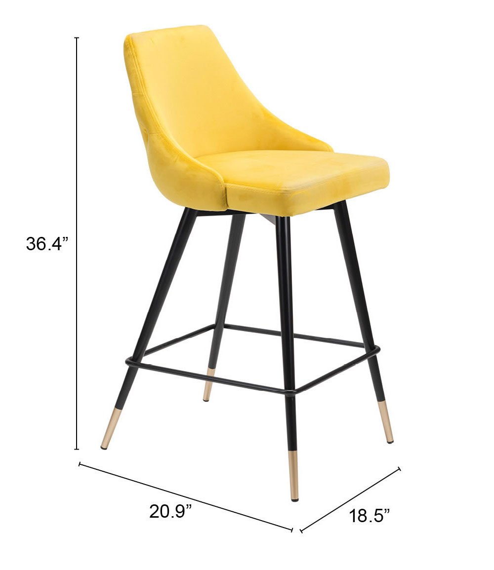 Piccolo Counter Stool Yellow - Image 9