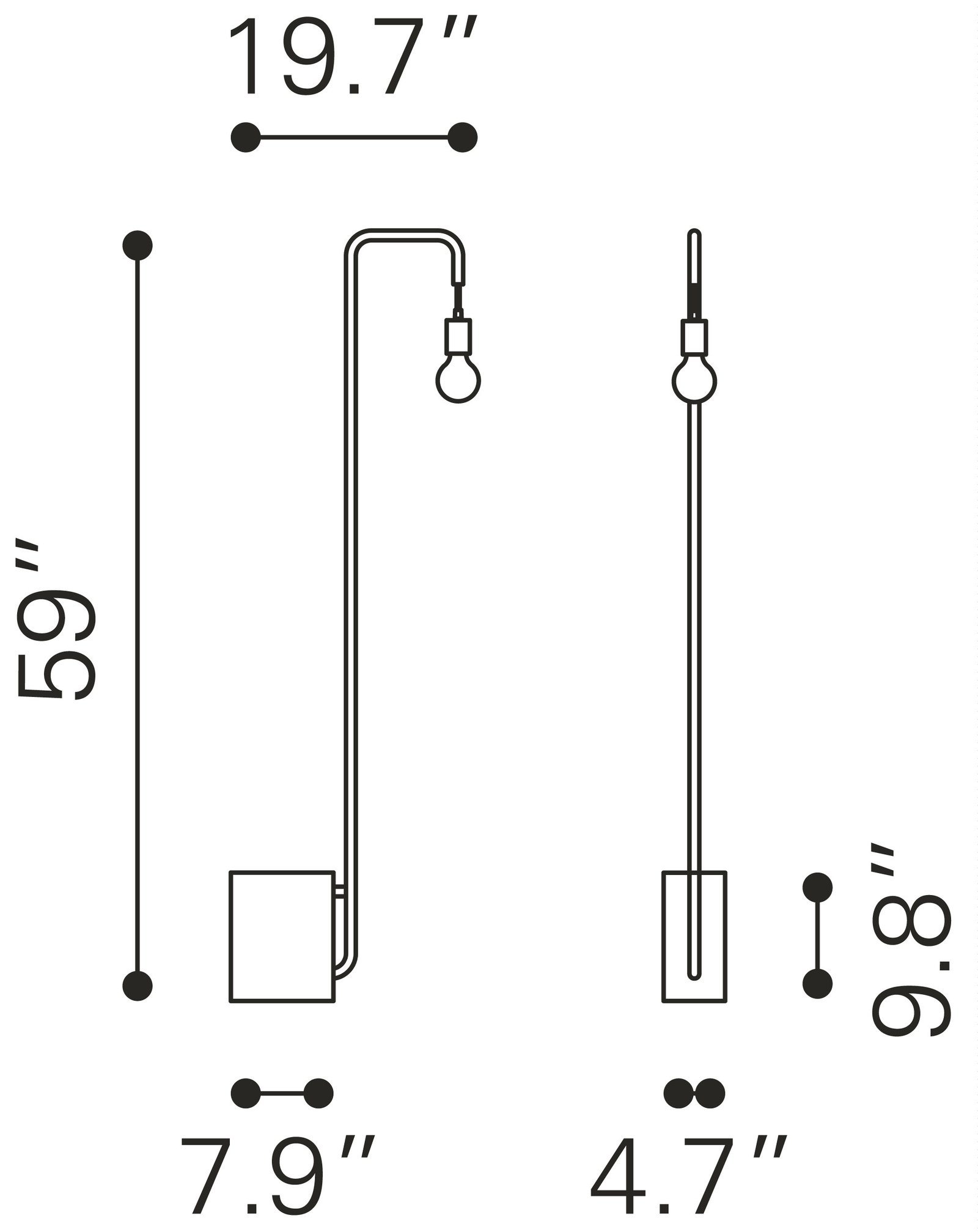 Lancia Floor Lamp Black - Image 6