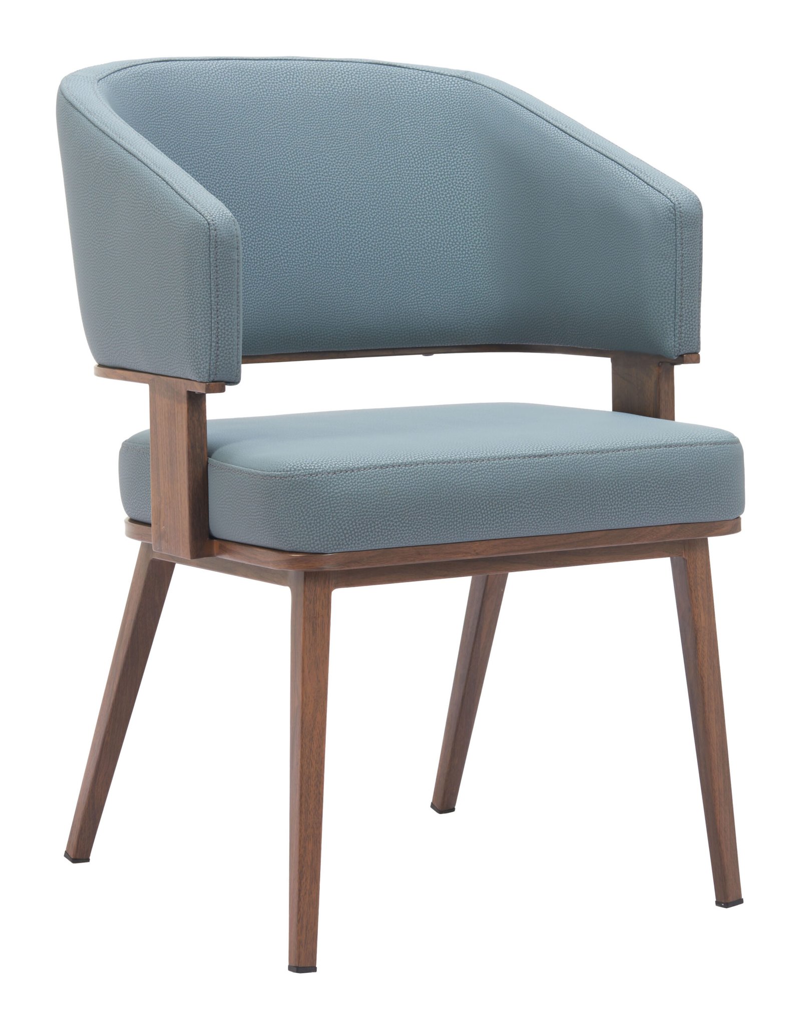 Poise Dining Chair Azure Gray & Walnut - Image 6