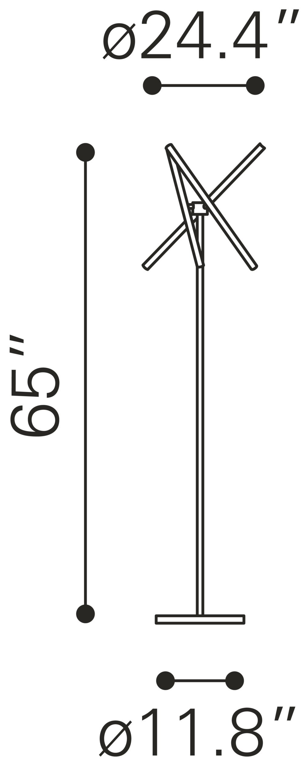 Garza Floor Lamp Brass - Image 10