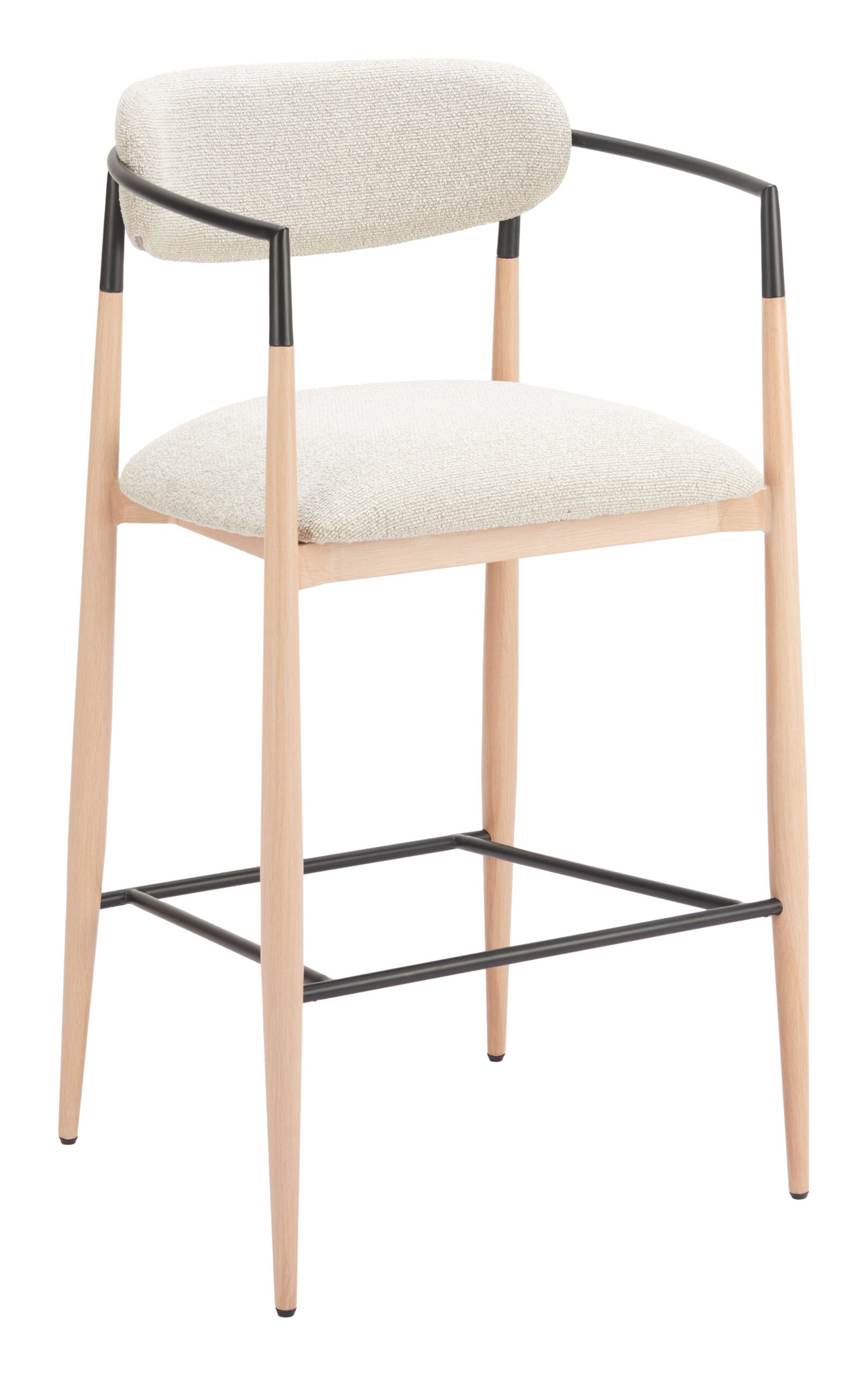 Equinox Barstool Oyster Gray & Natural - Image 9