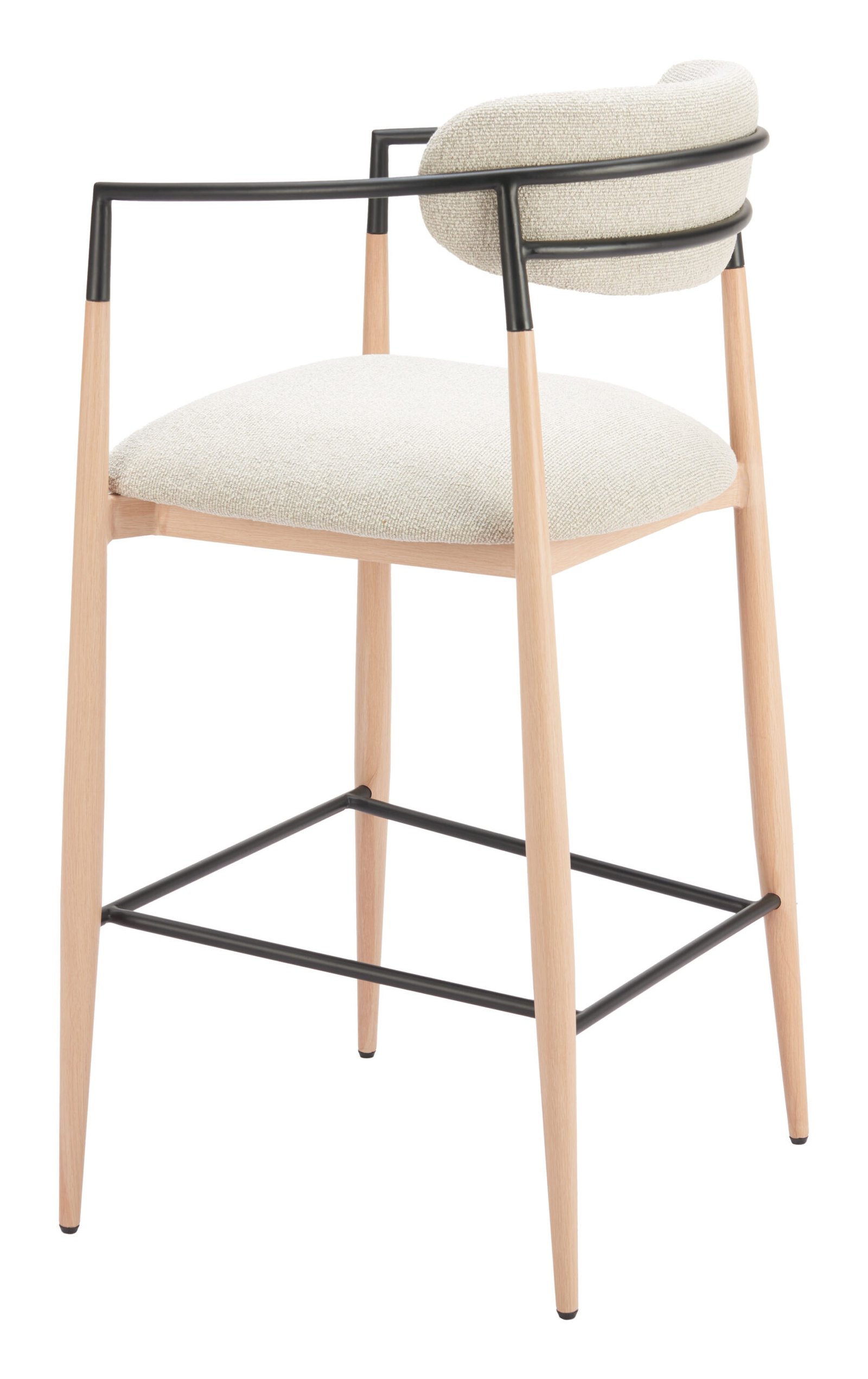 Equinox Barstool Oyster Gray & Natural - Image 8