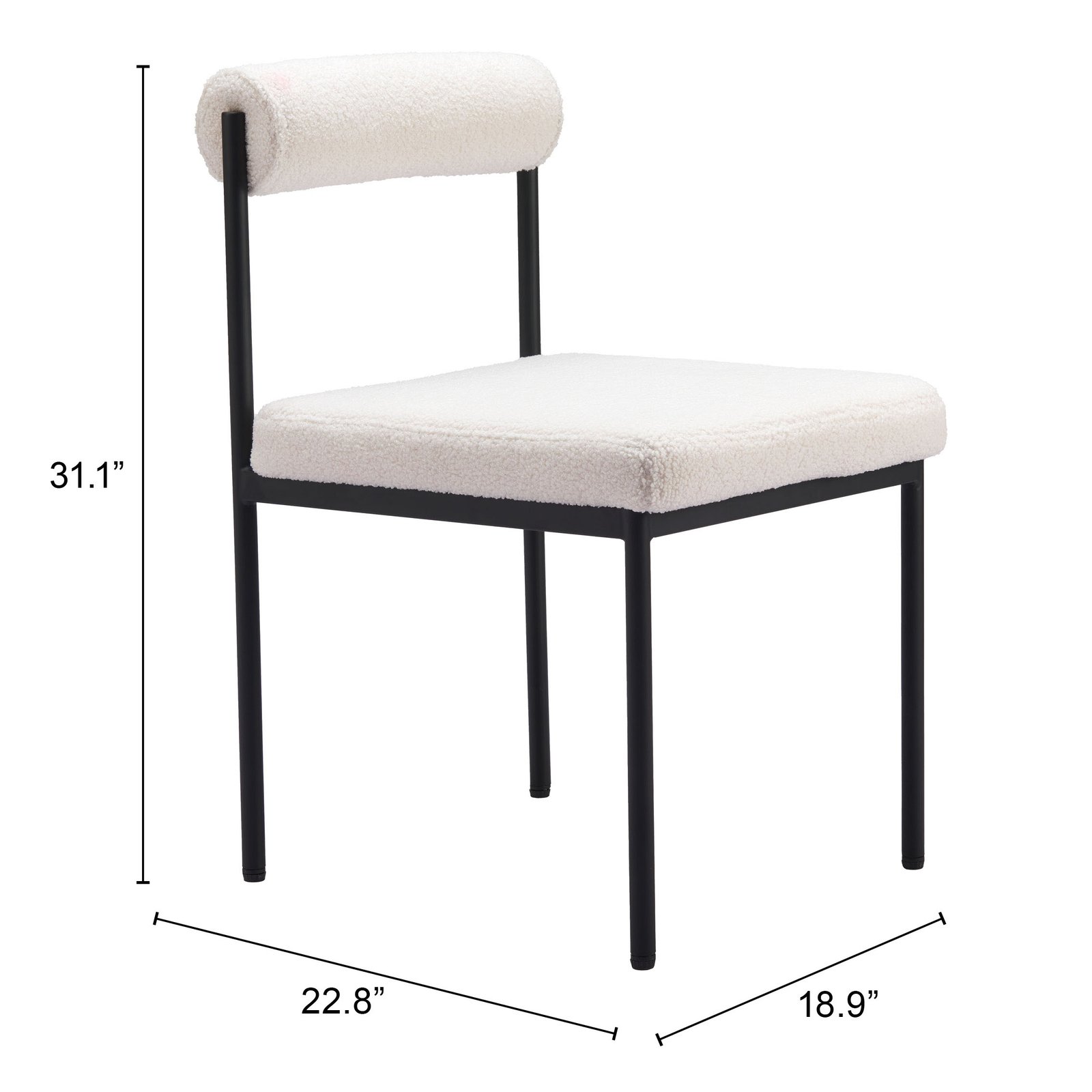 Livorno Dining Chair Ivory - Image 8