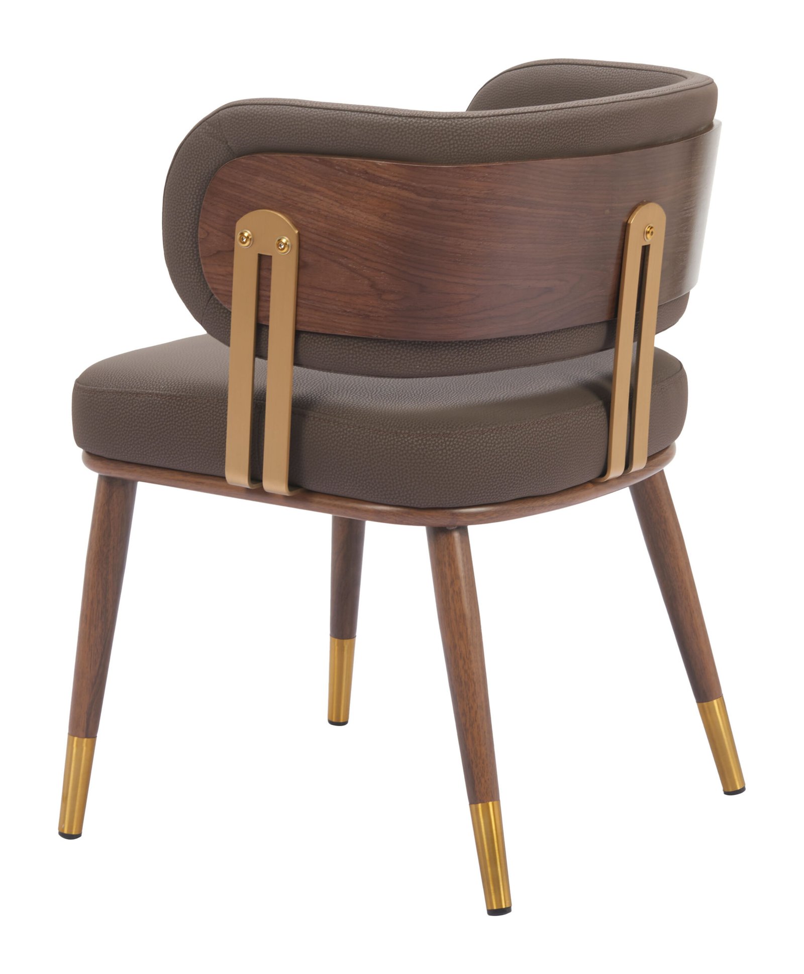 Brew Dining Chair Brown & Walnut - Image 8