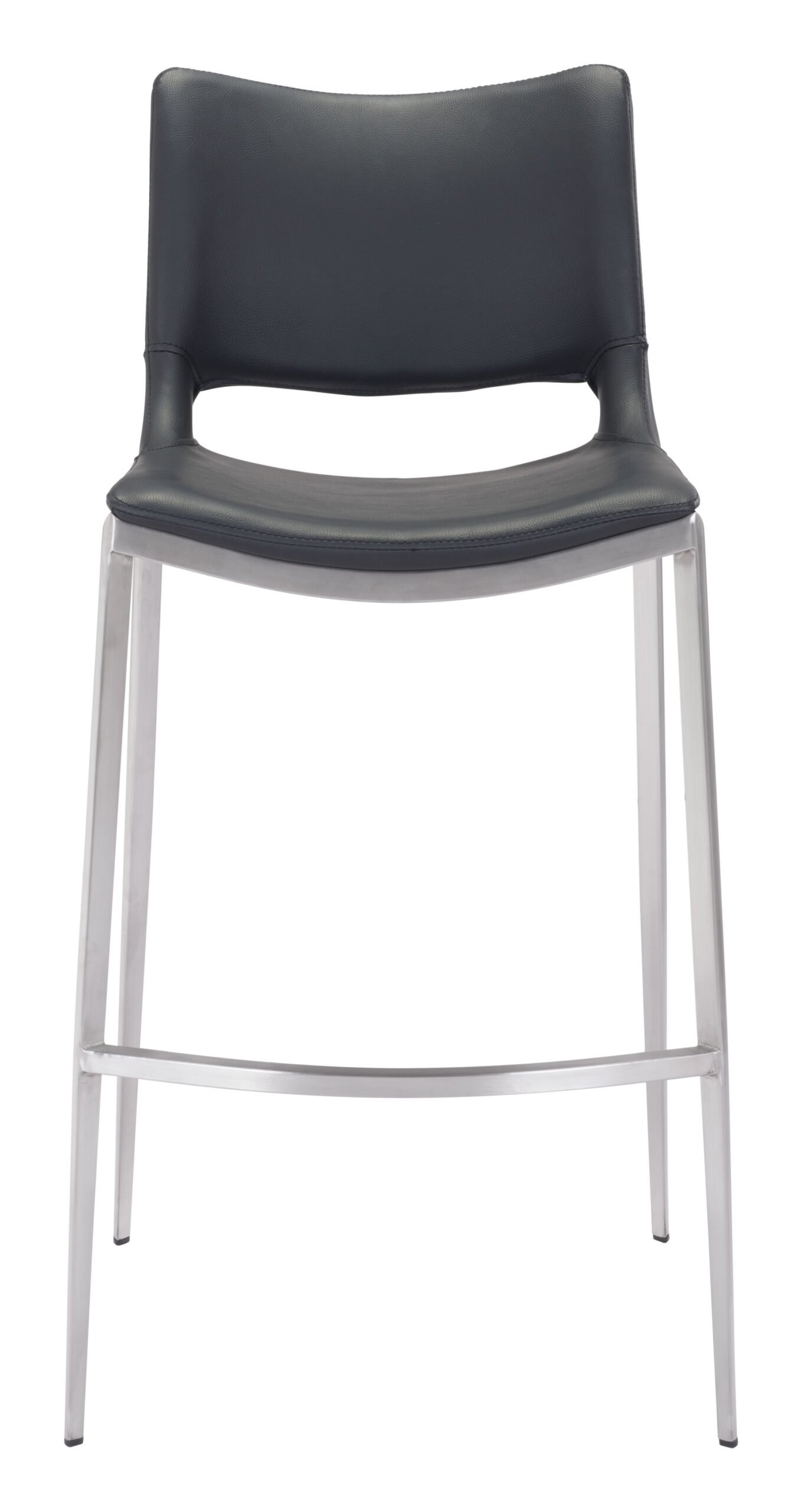 Ace Barstool (Set of 2) Black & Silver - Image 5