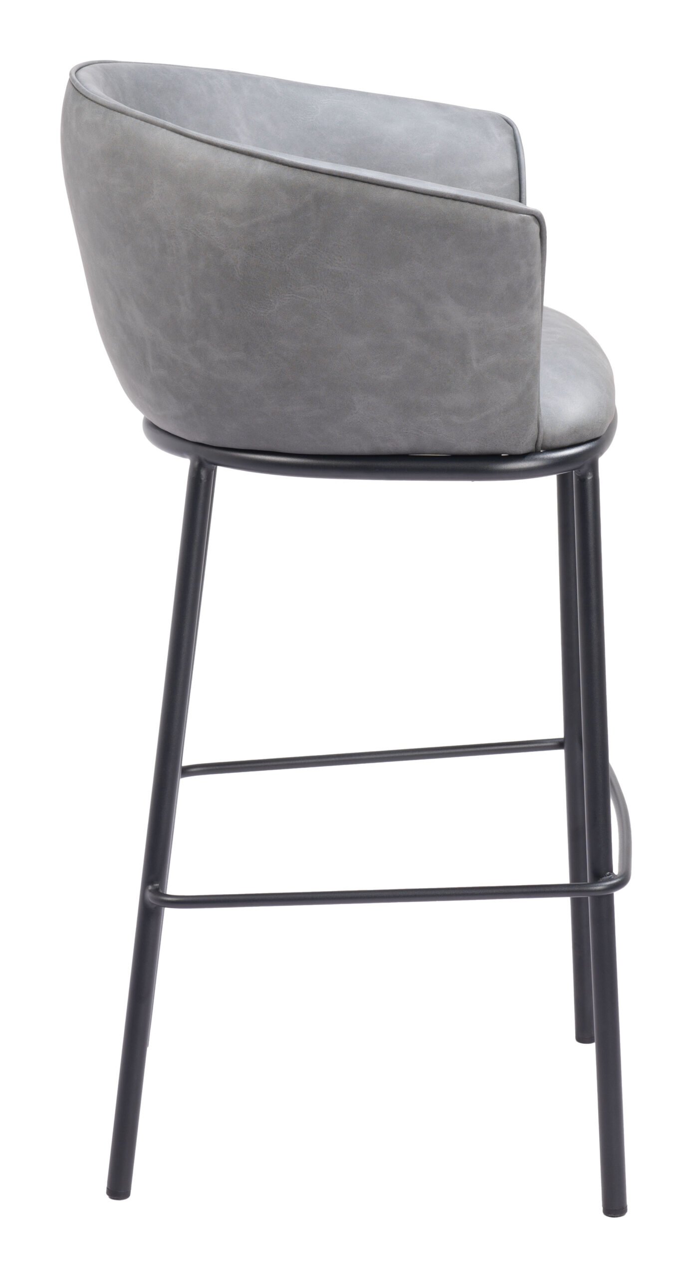 Garston Barstool Gray - Image 4