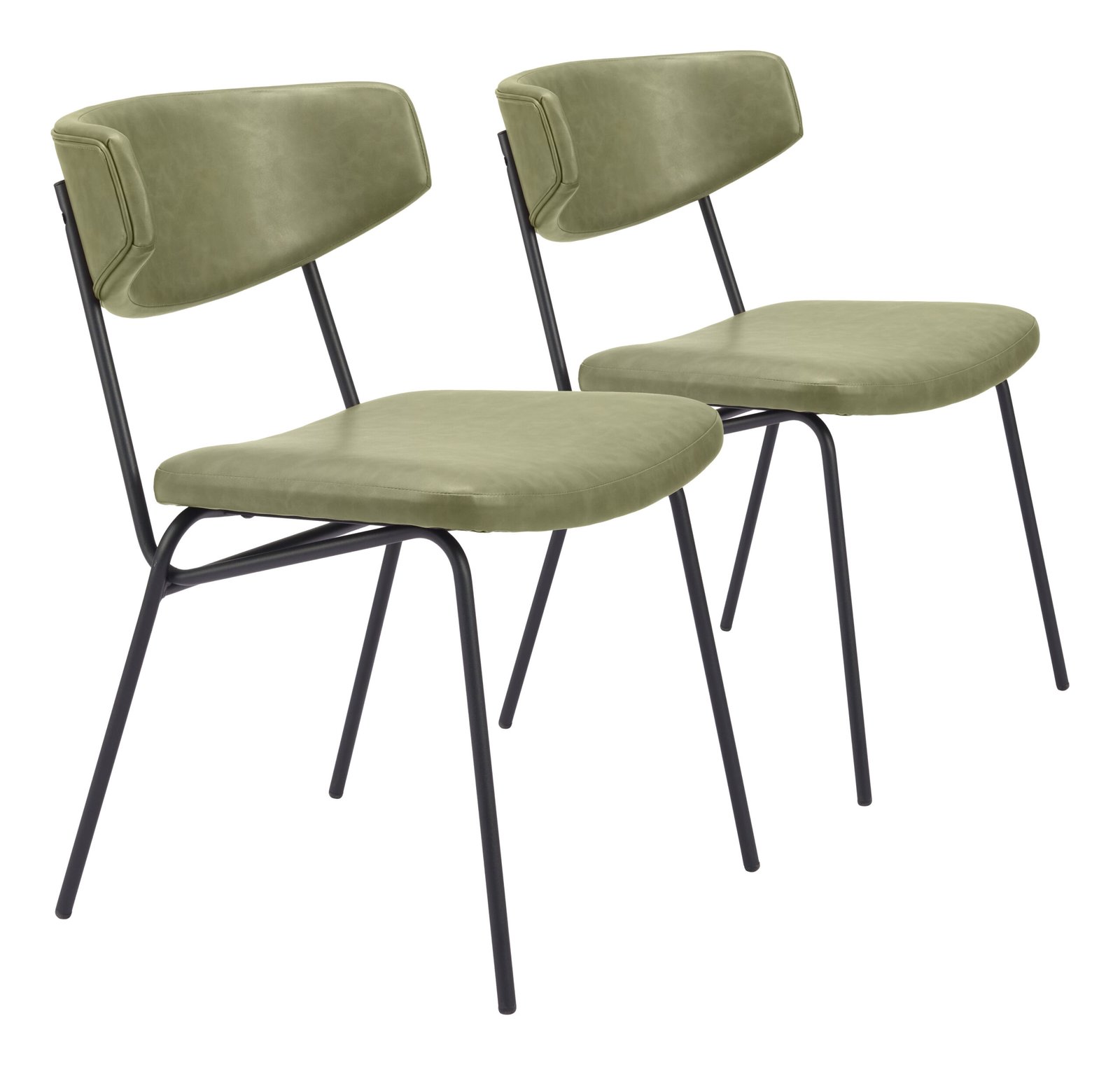 Charon Dining Chair (Set of 2) Green - Image 9