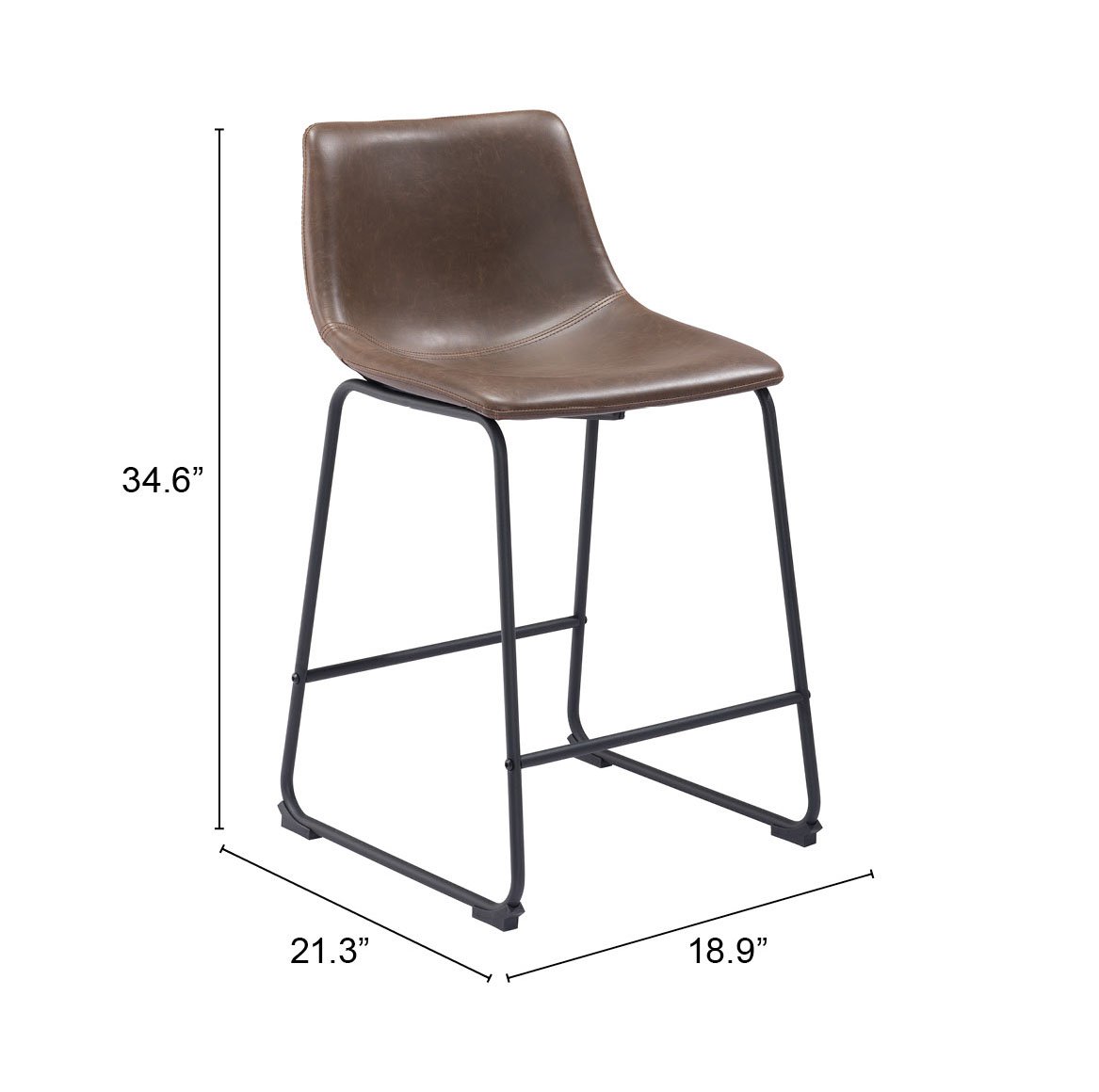 Smart Counter Stool (Set of 2) Vintage Espresso - Image 11