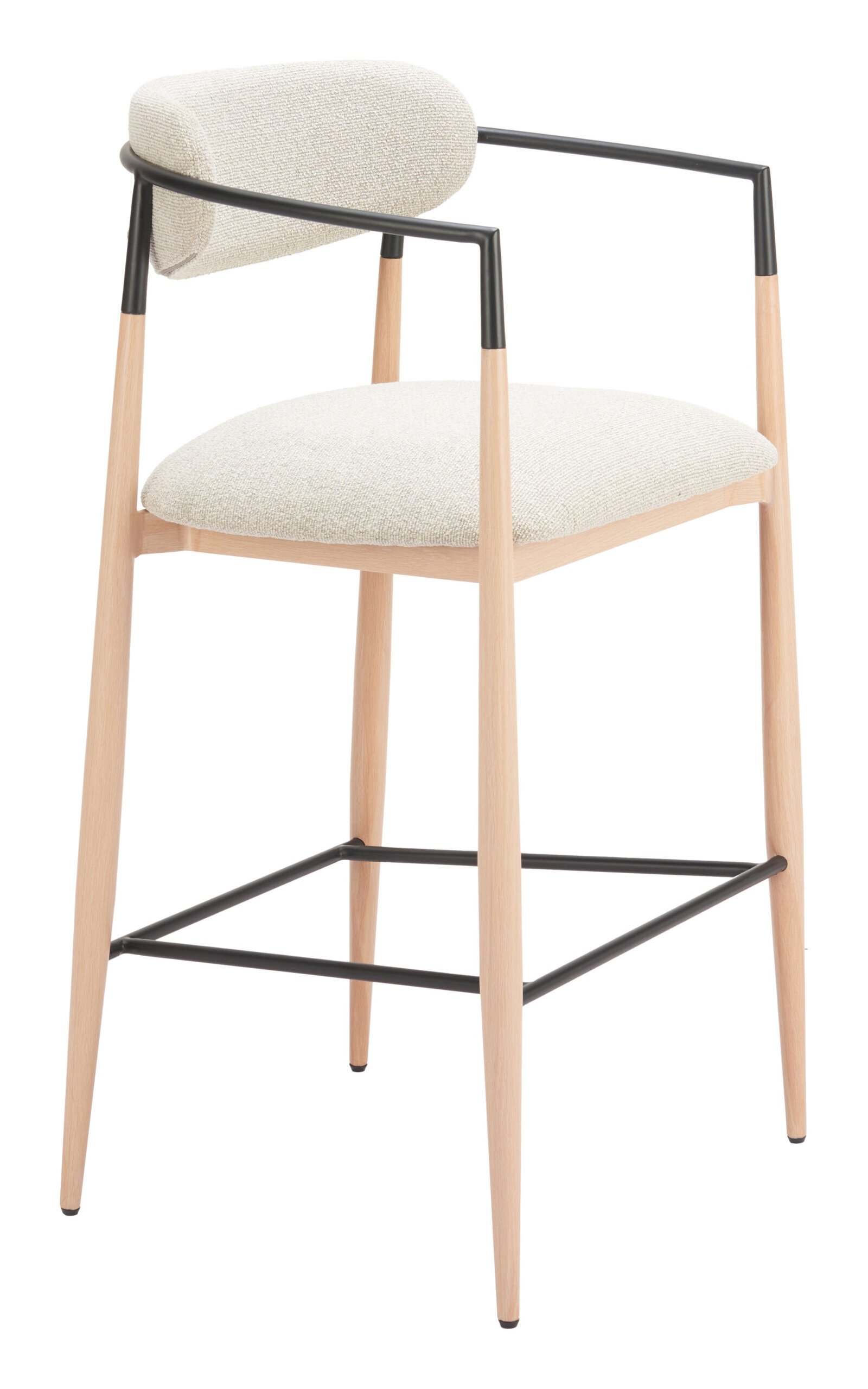 Equinox Barstool Oyster Gray & Natural - Image 4