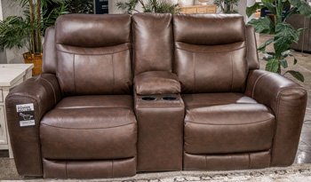 Woodland Grove Power Reclining Loveseat with Console