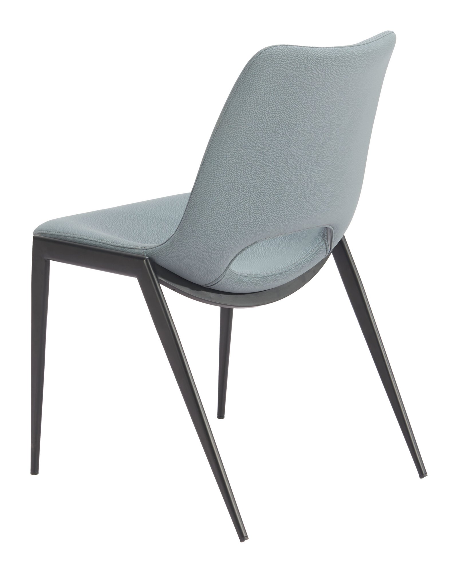Desi Armless Dining Chair (Set of 2) Azure Gray - Image 5