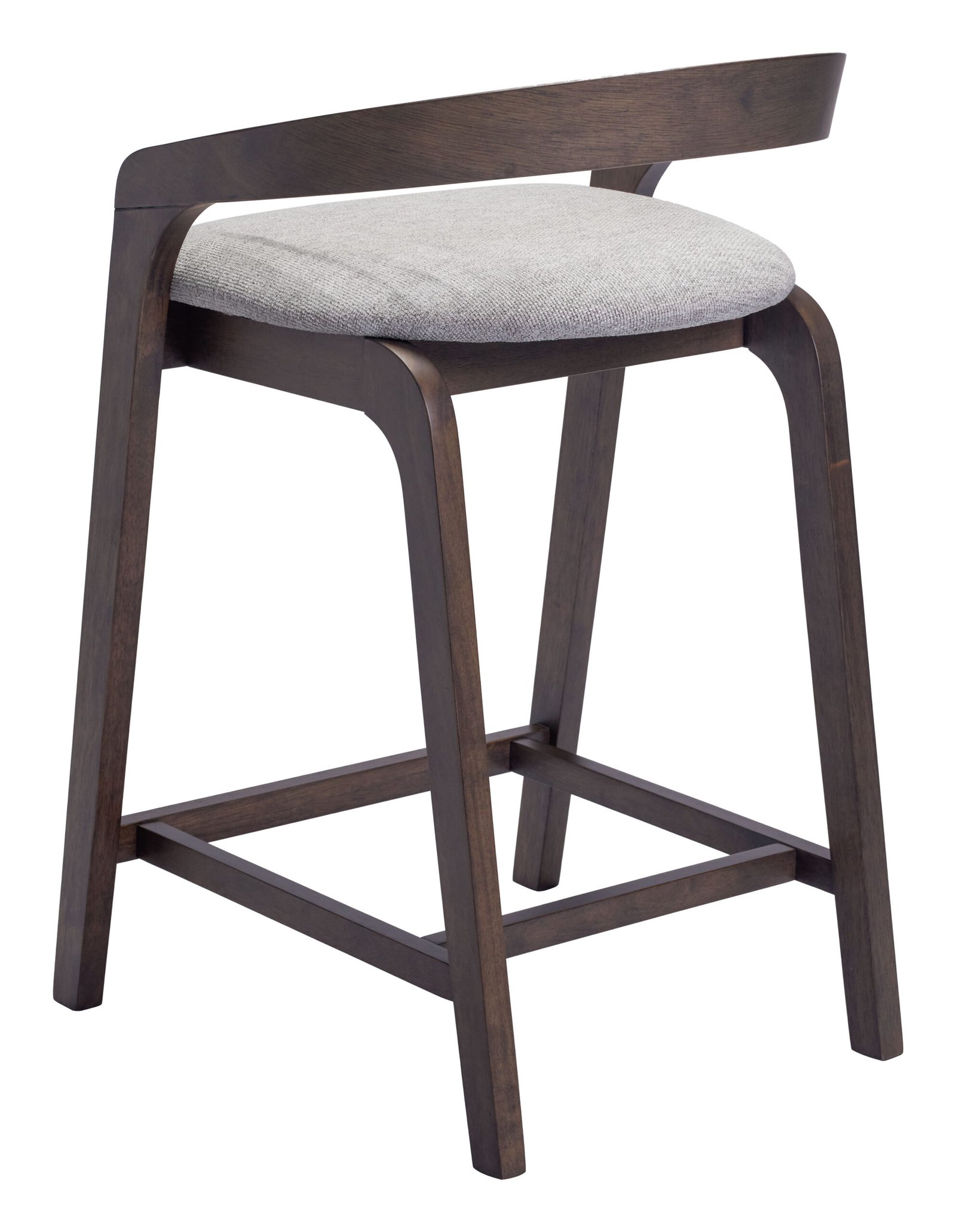 Troy Counter Stool (Set of 2) Dove Gray & Espresso - Image 5