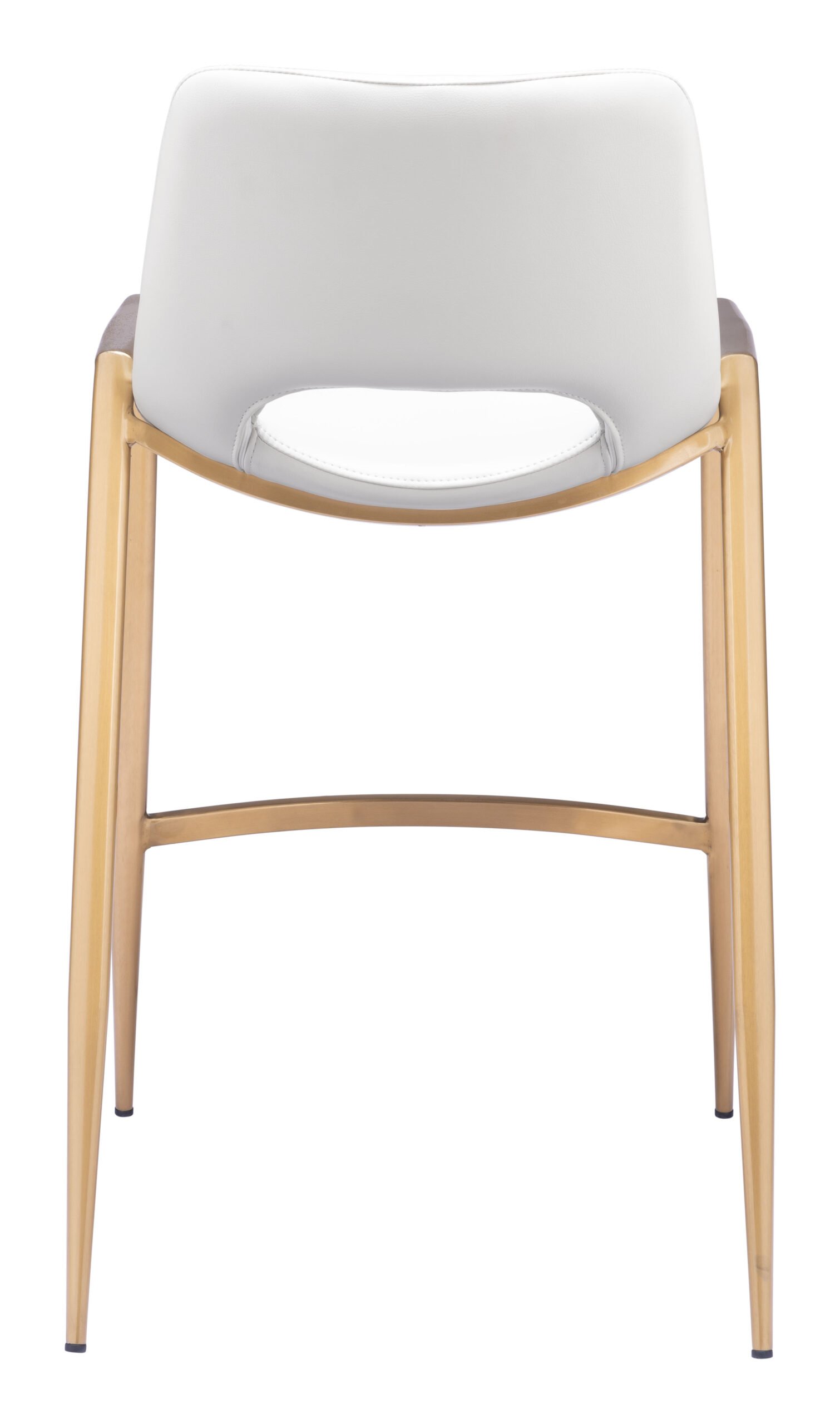Desi Counter Stool (Set of 2) White & Gold - Image 6