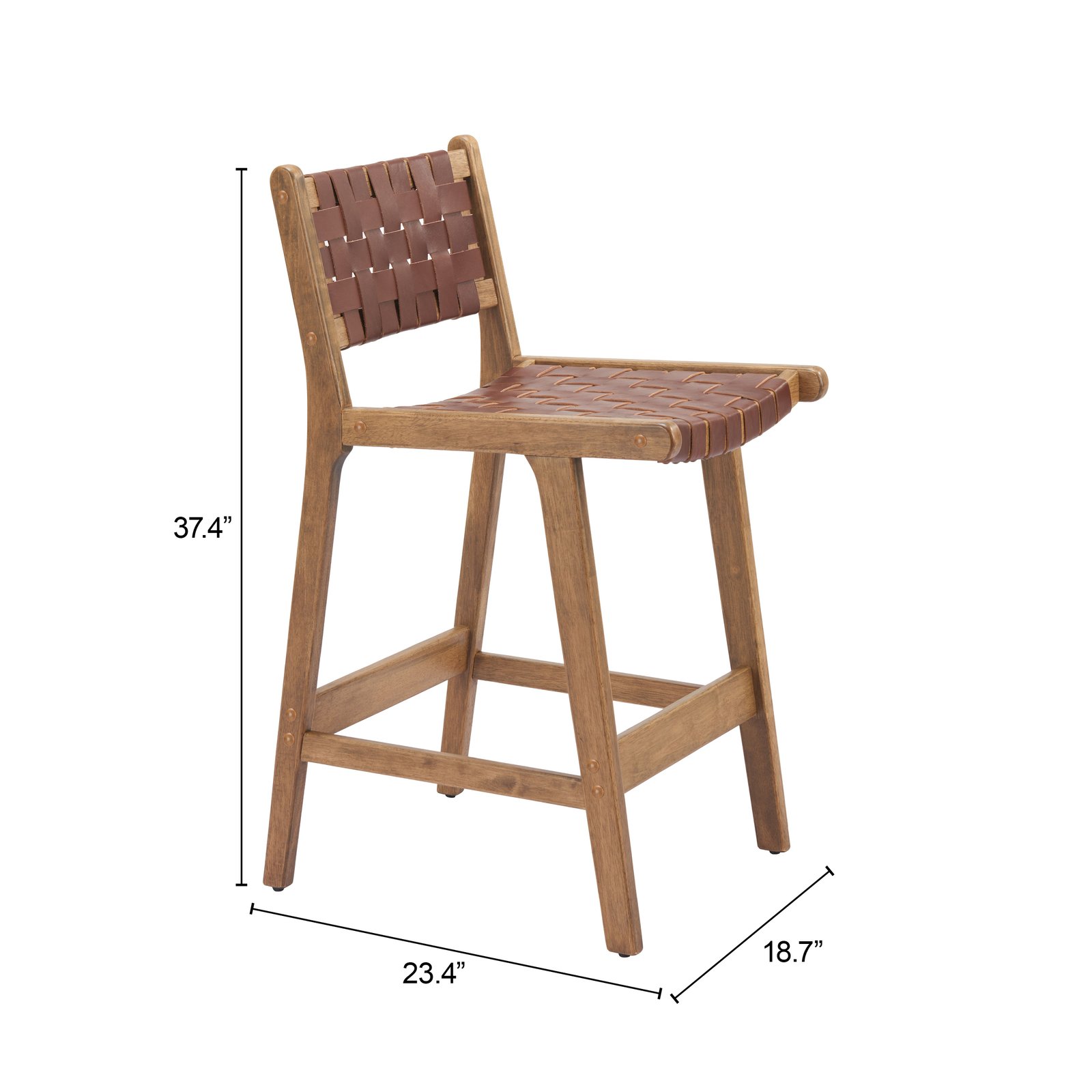Feder Counter Stool Brown - Image 2