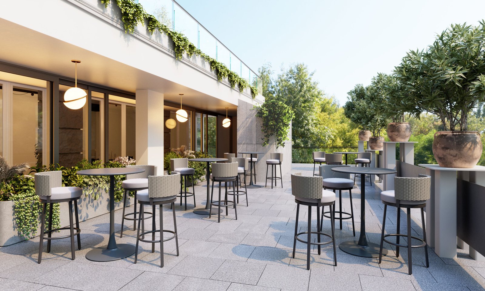 Midnight Wave Barstool White - Image 3