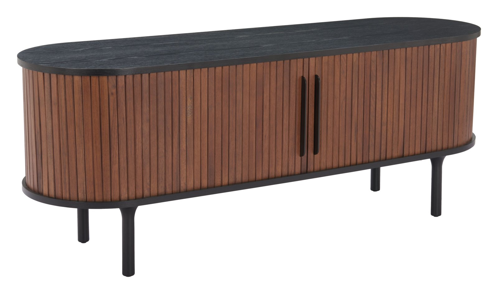 Koriana Entertainment Stand Black & Walnut - Image 2