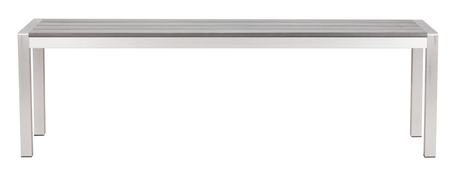 Metropolitan Double Bench Gray & Silver - Image 4