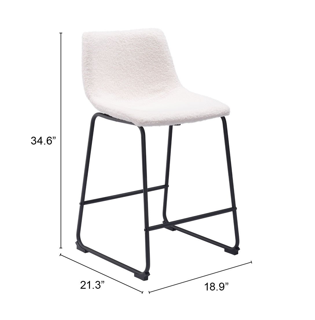 Smart Counter Stool (Set of 2) Ivory - Image 11